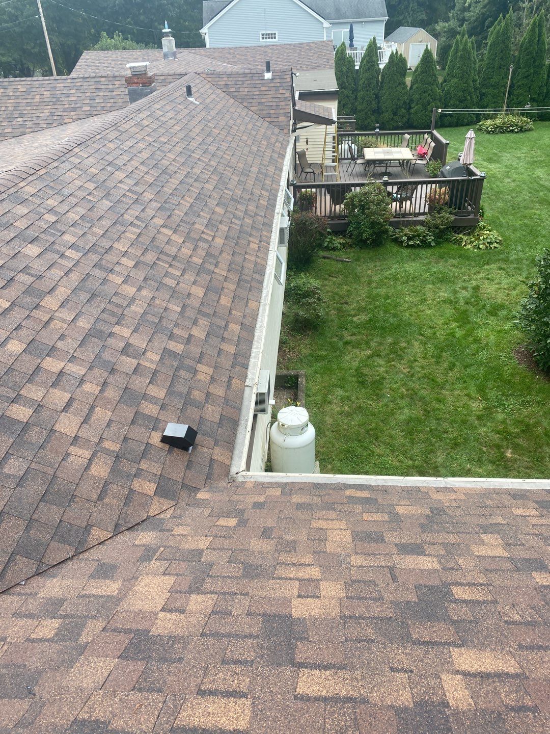 Residential Roofing Installation using Owens Corning Duration Brownwood by A Plus Exterior