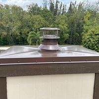 24ga 1.5" Mechanical Seam Mansard Brown  by Total Roofing System The Metal Roof Experts