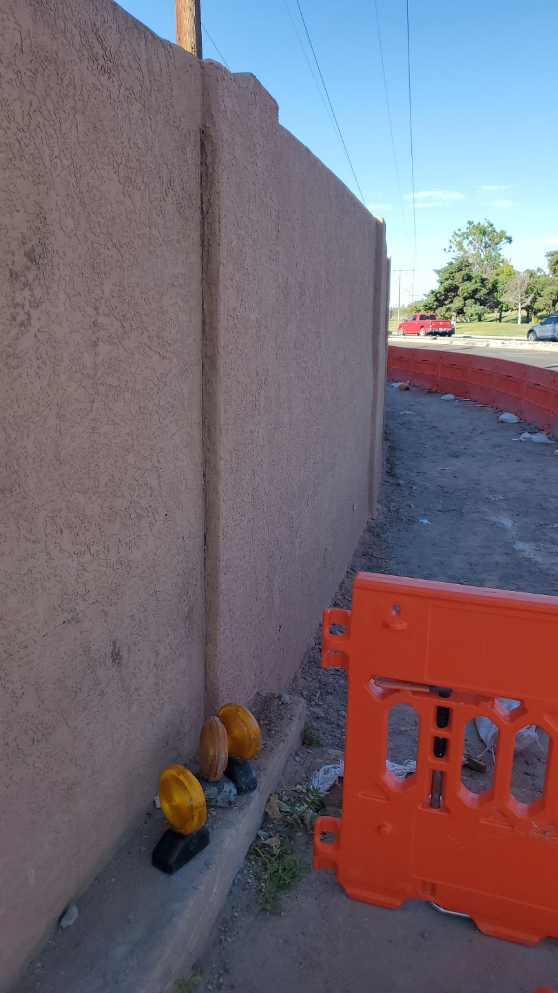 8' Commercial Block wall by Valley Fence Company