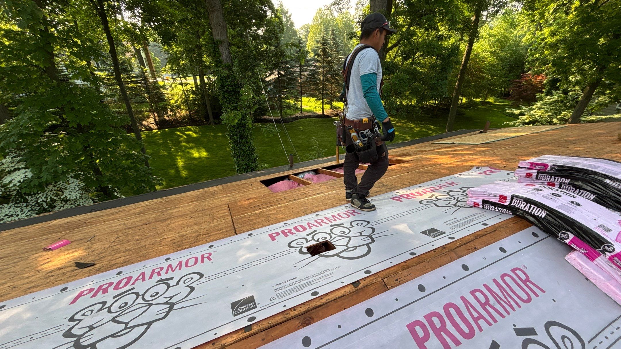 Roof Replacement using Owens Corning Teak by 180 Contractors