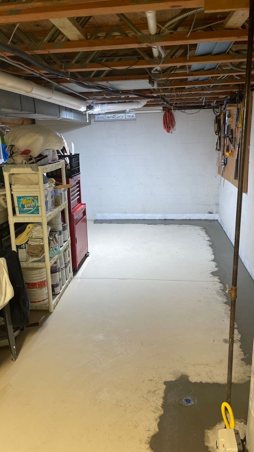 Interior Basement Waterproofing System by Toledo Basement Repair