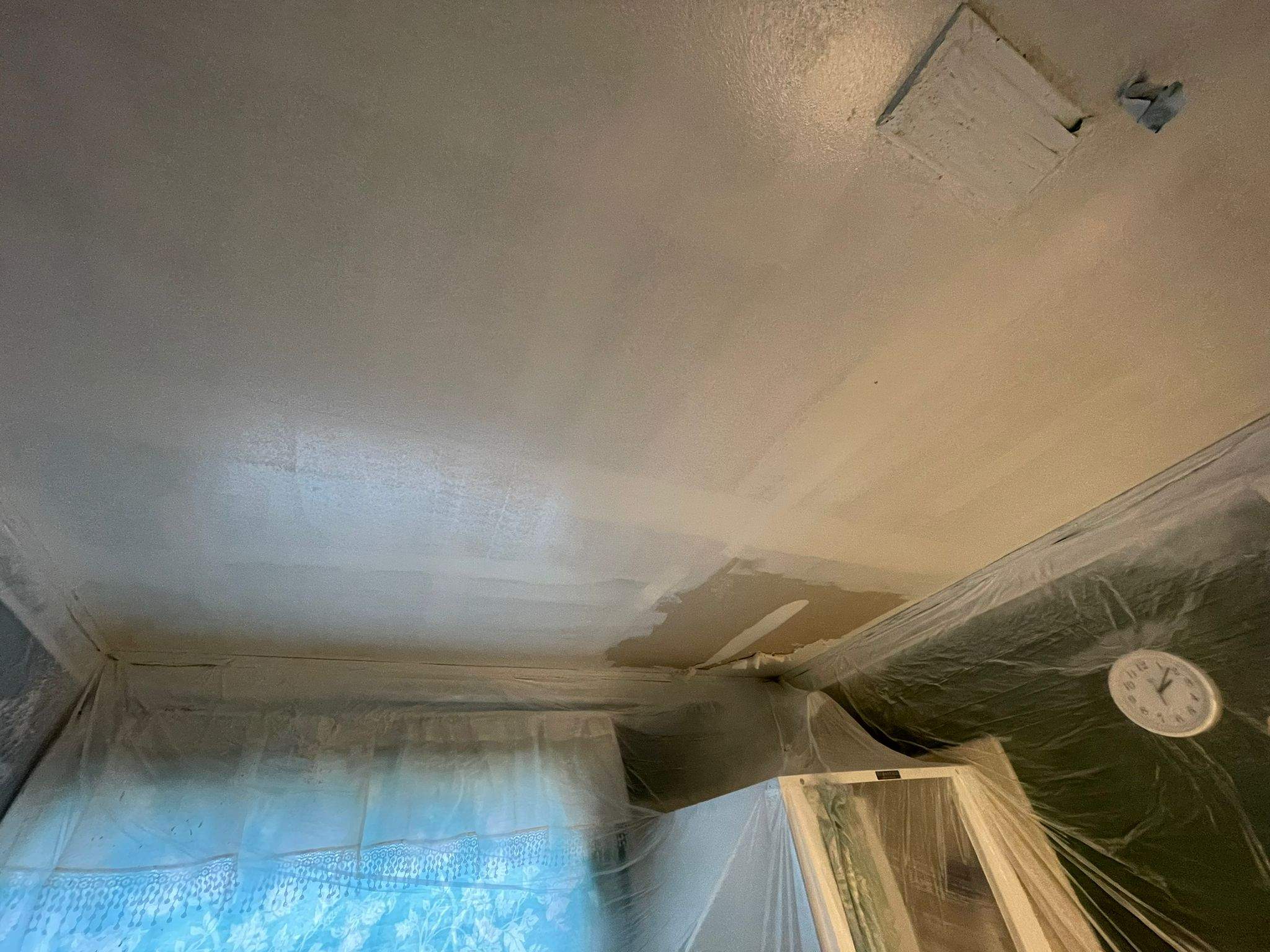 Roof replacement and interior repair by hail and wind damage by Just Brilliant Restoration JBR