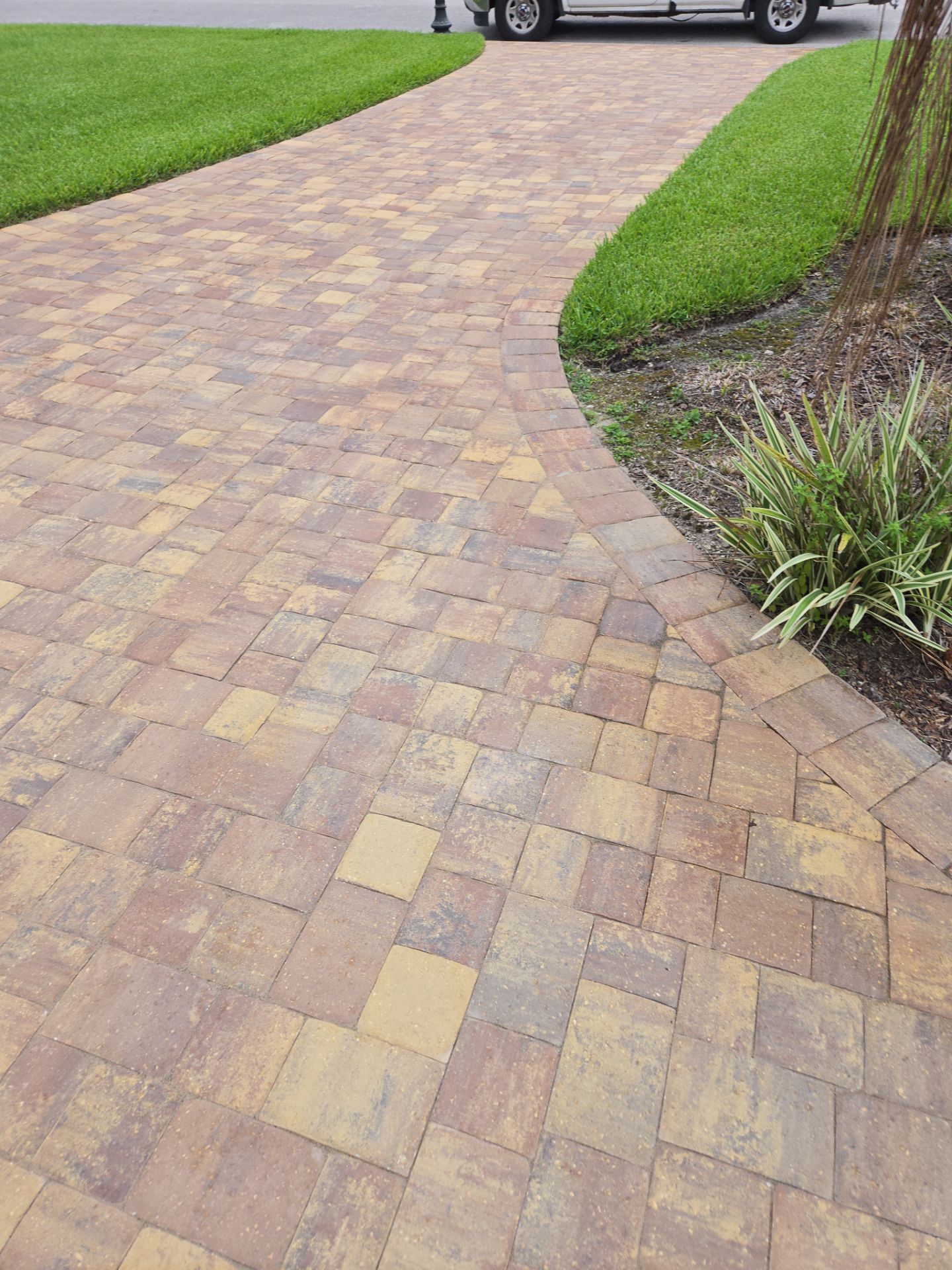 Paver Driveway using Concrete Sealant by DuraSeal