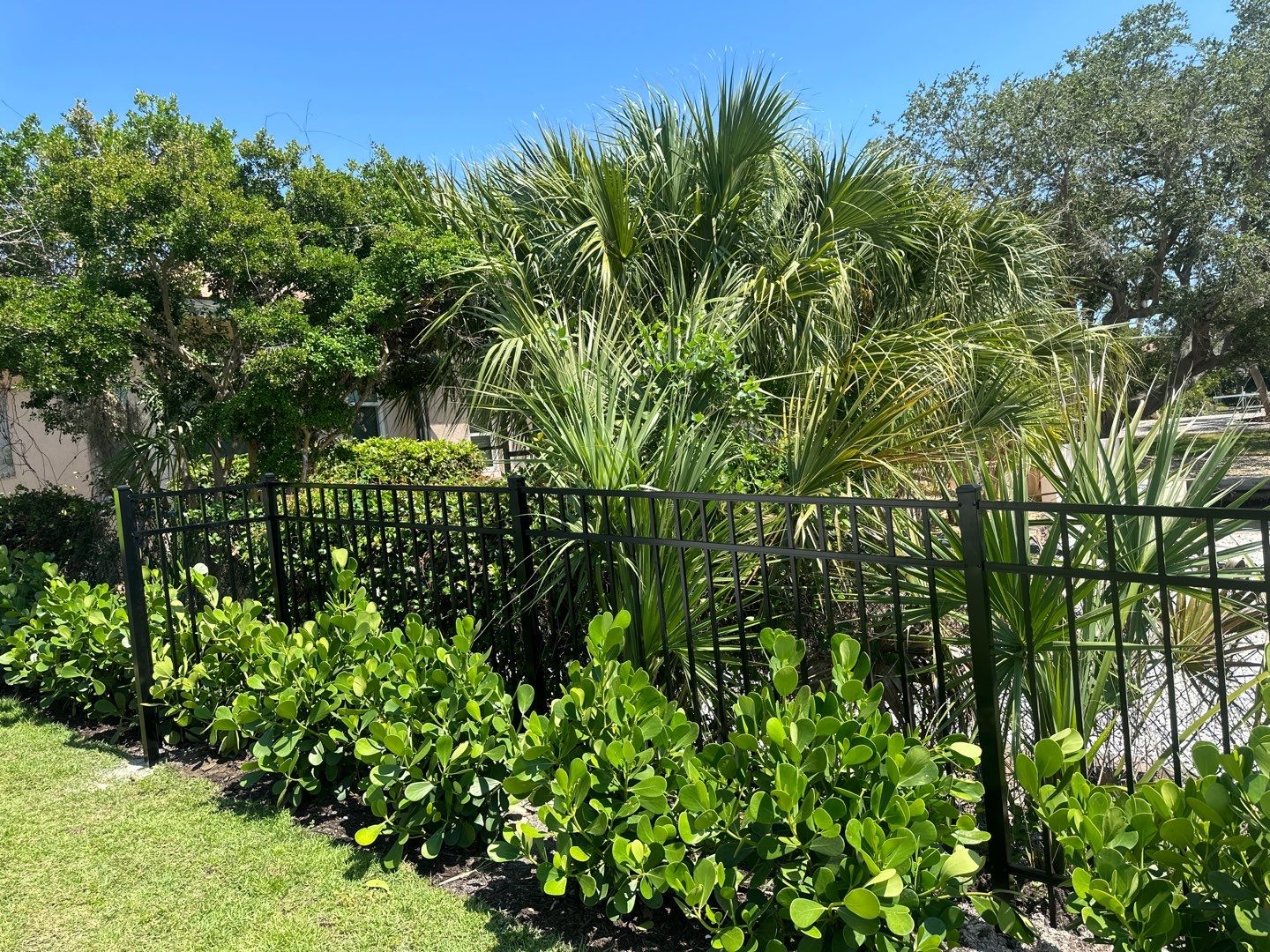 Aluminum Fence Installation using Black 3 Rail Aluminum Fence by Asap fence and gates, LLC