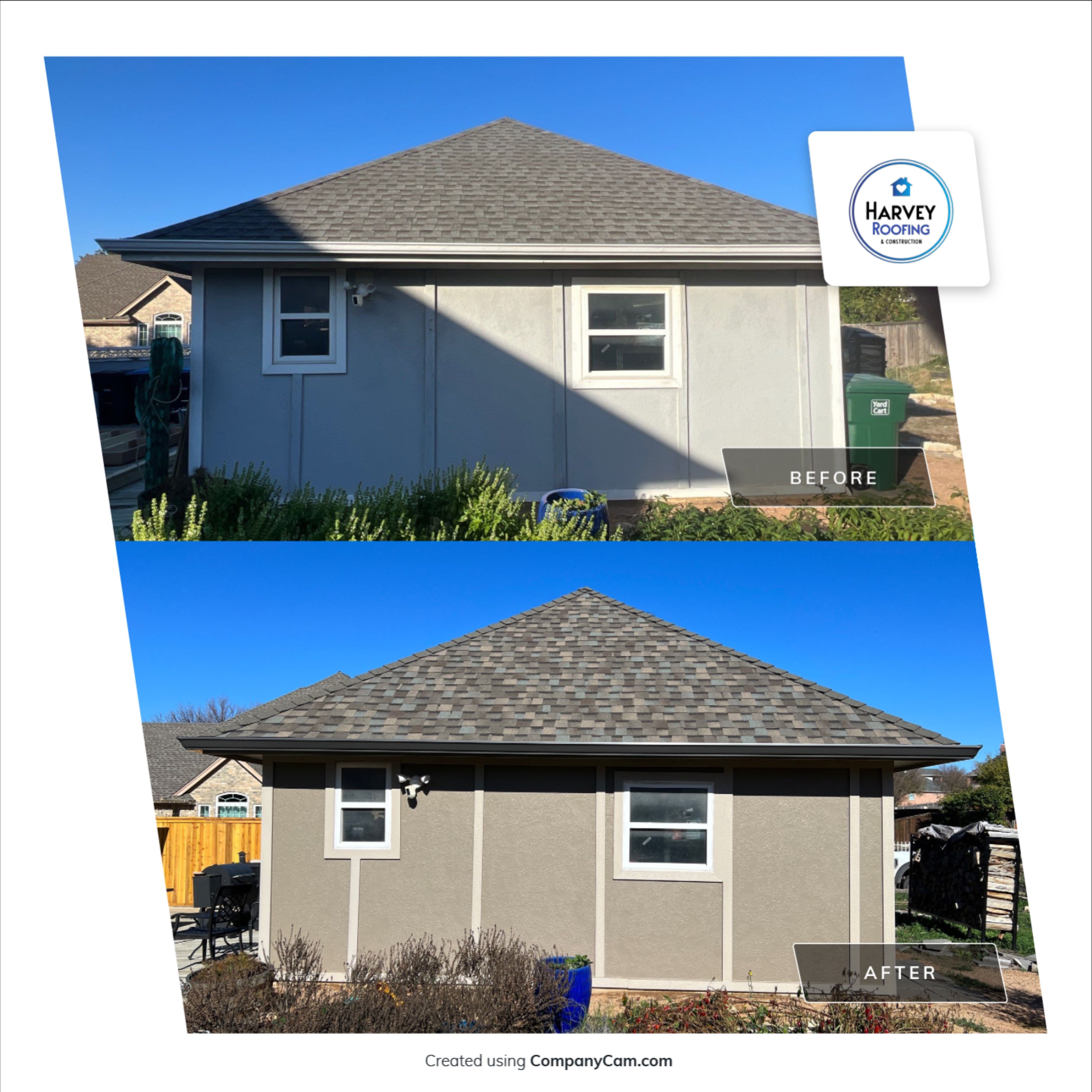 Residential Roofing Installation using ATLAS StormMaster Shake by Harvey Roofing & Construction