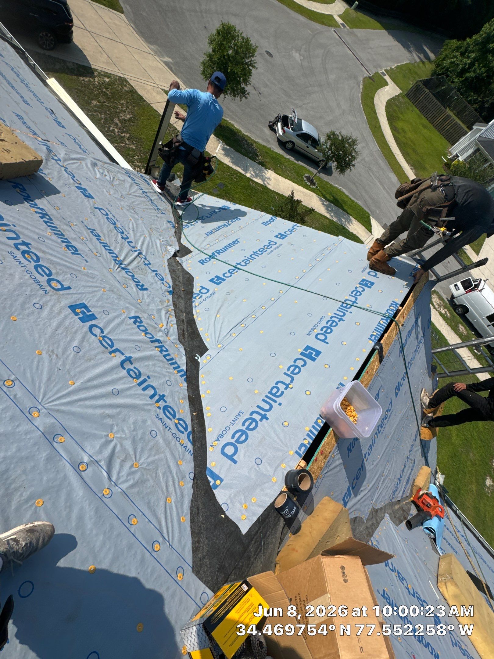 Complete Residential Roof Replacement Featuring CertainTeed Shingles in Hampstead by North Carolina Roofs