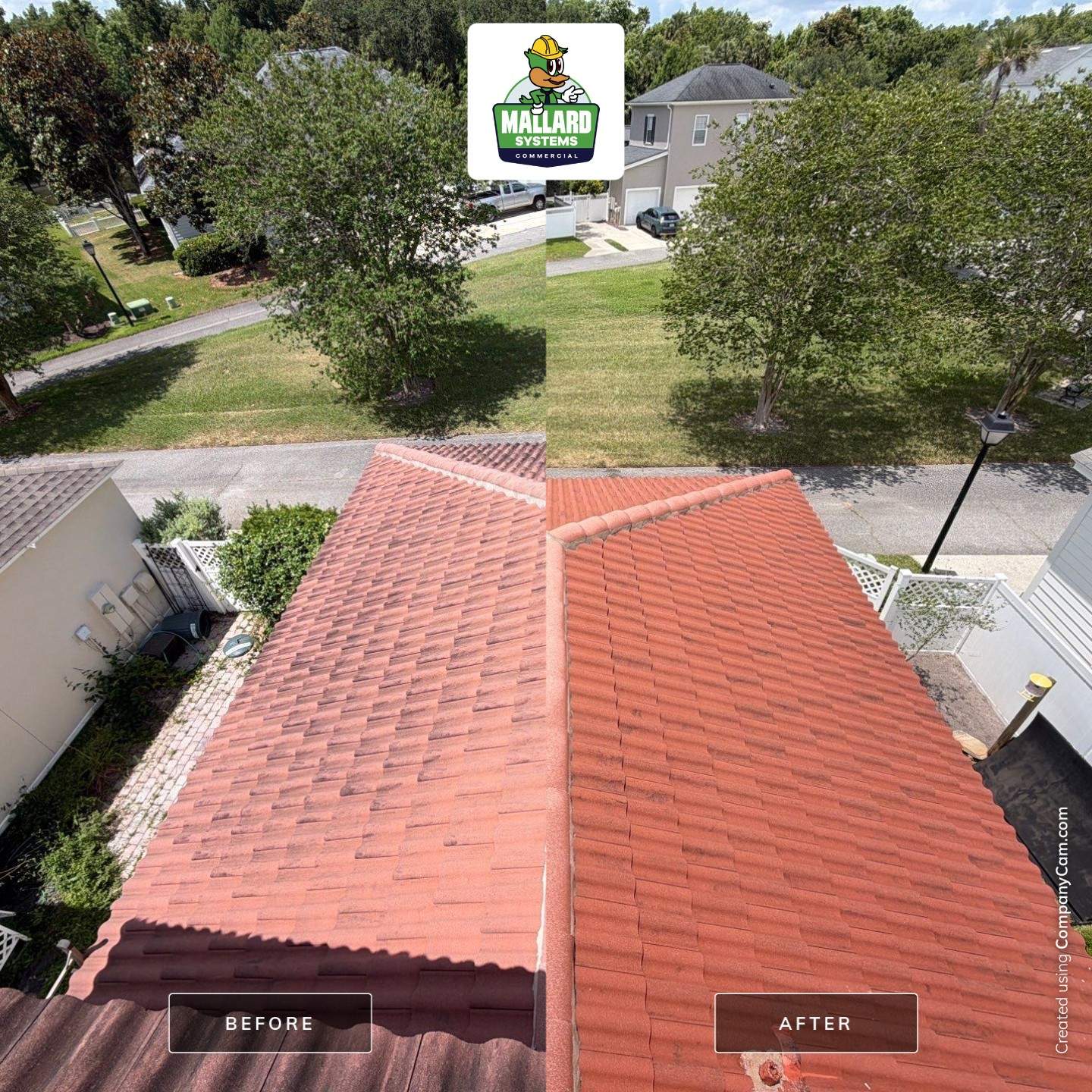 Tile Roof Cleaning in Celebration by Mallard Systems