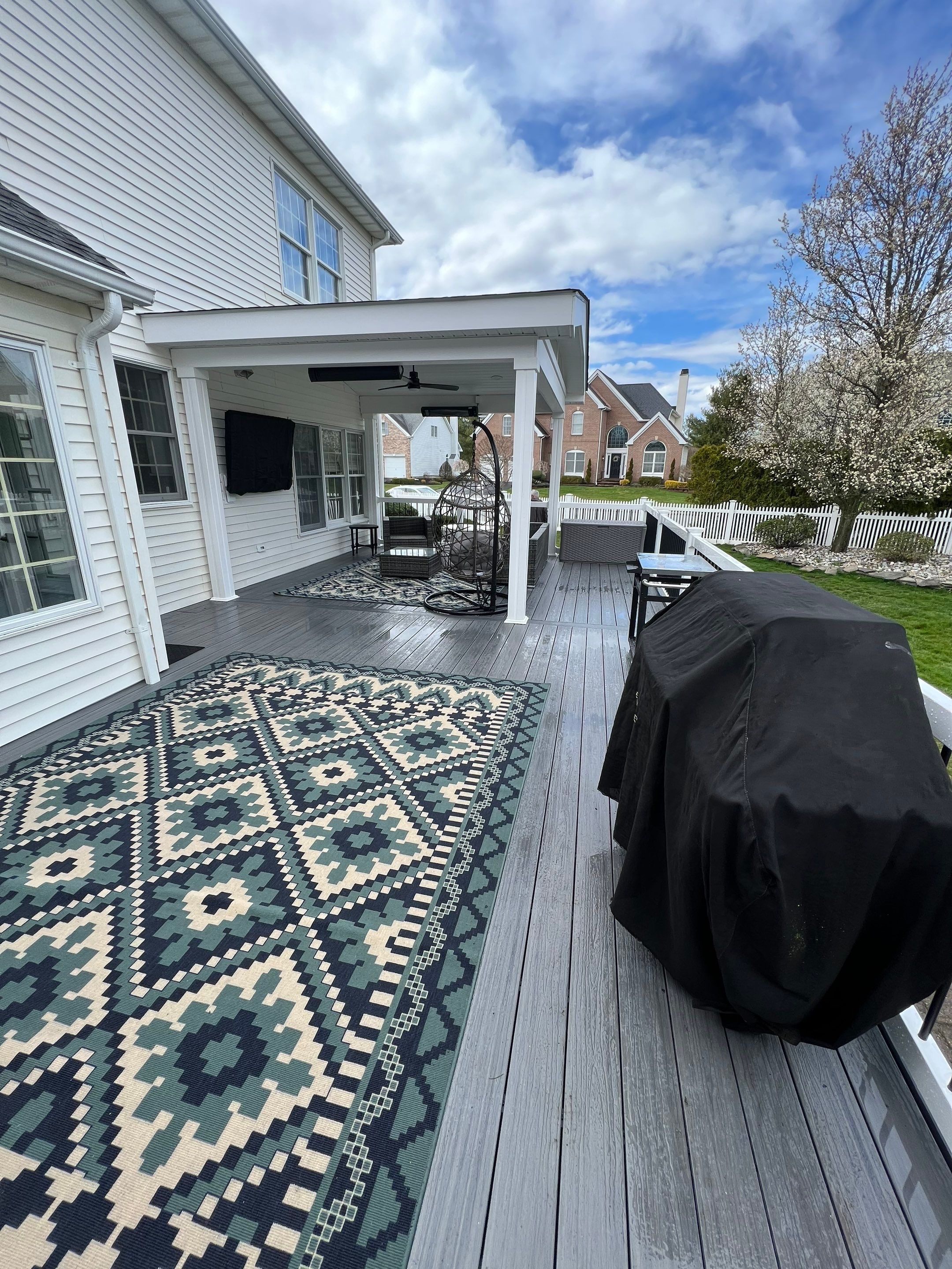 New deck With Porch  by deck guardian