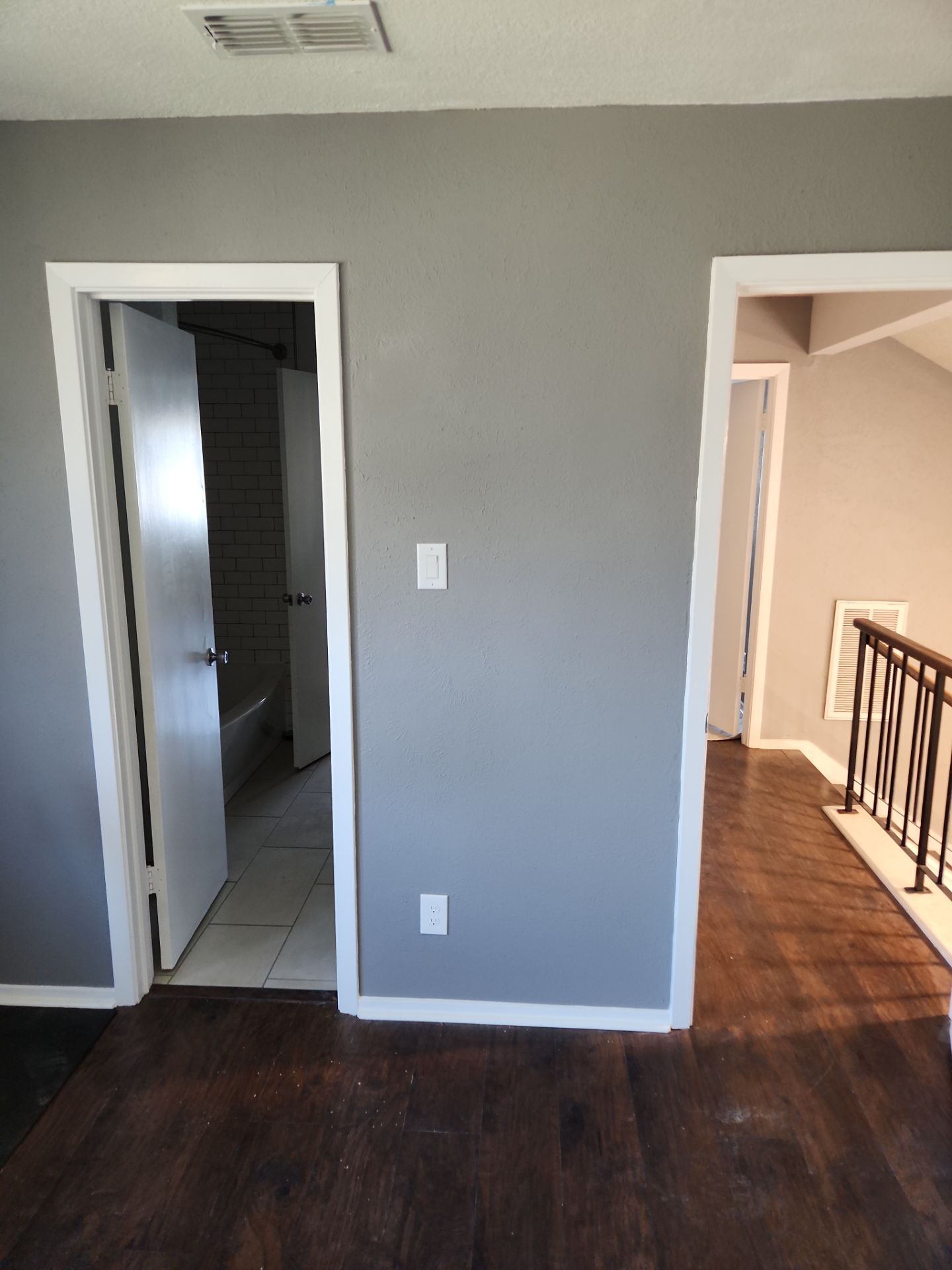 Drywall repair and door painting in S. Austin-78745 by RejuveNate Renovations LLC