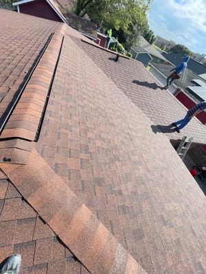 Residential Roofing Installation using Tamko Heritage® Series Rustic Hickory Color