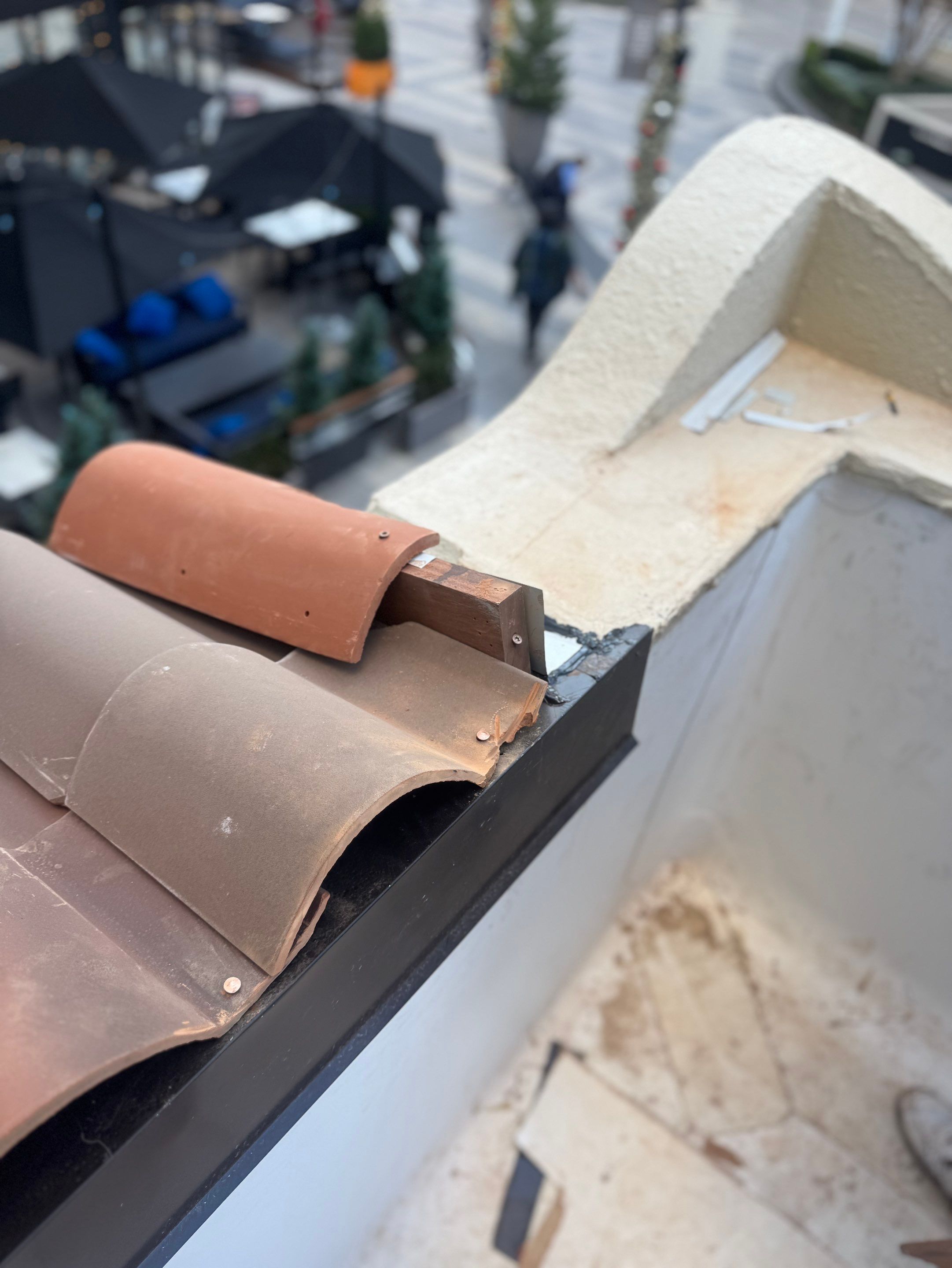 Spanish Tile & TPO Roofing Installation – Cuevacia Restaurant | Colony Square Midtown Atlanta by Mosaic Roofing Company