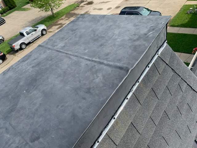 Tower Section EPDM Reconstruction by Level Up Roofing and Restoration Services LLC