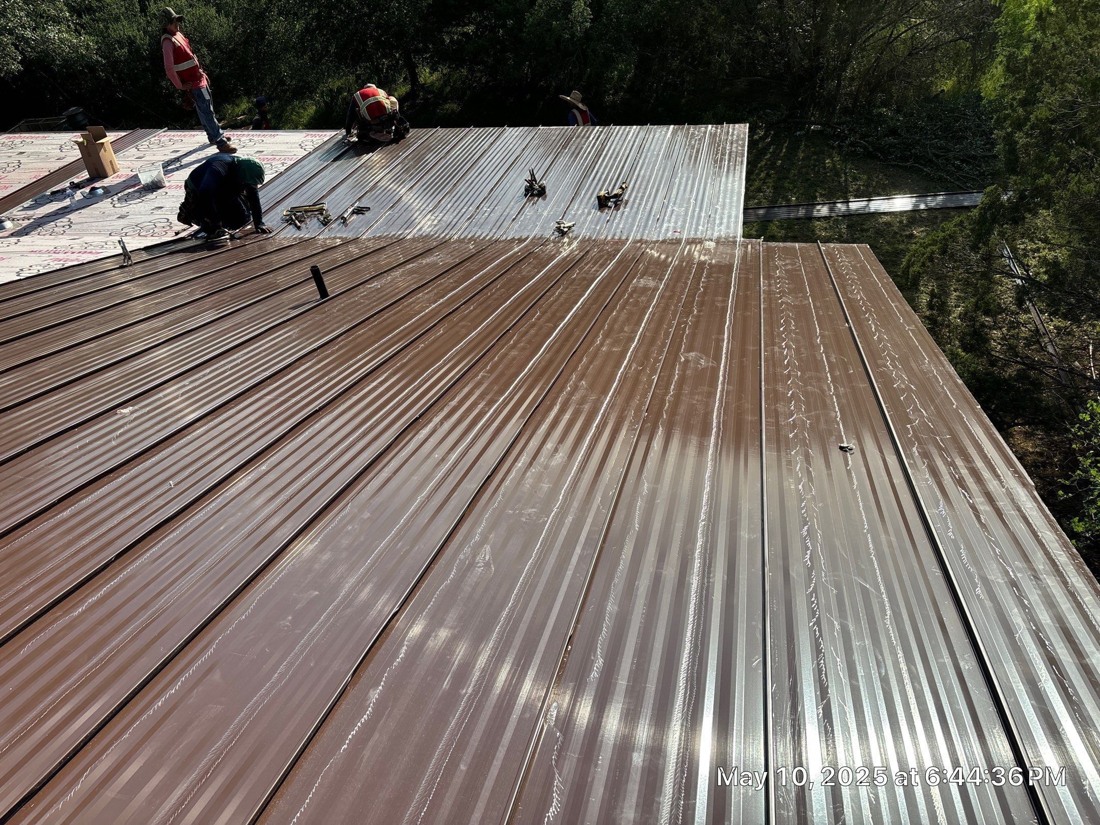 Steel Metal Roofing using McElroy Steel Standing Seam by Lightning Exteriors