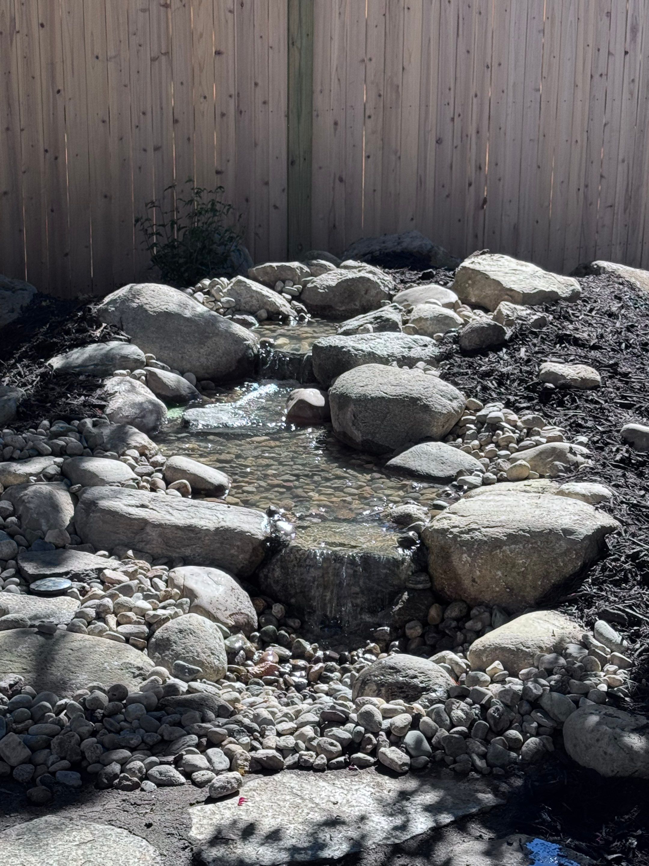 New Pondless Waterfall in Northampton by Wicked Water Gardens