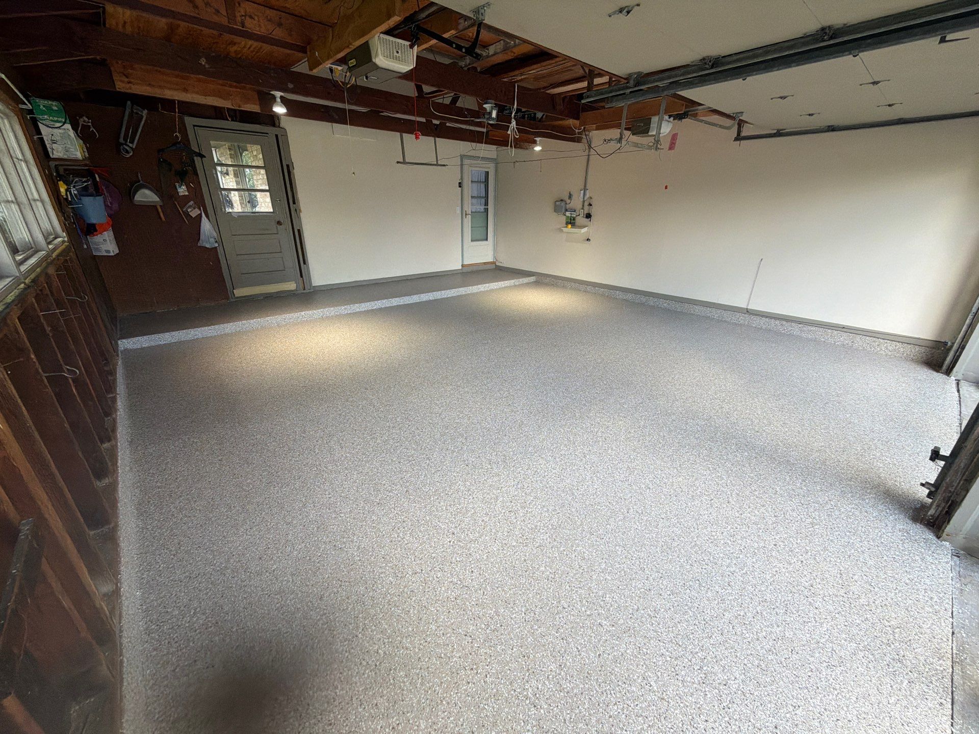 Epoxy Flake Floor installation in Grand Rapids Michigan! by Gordon Painting