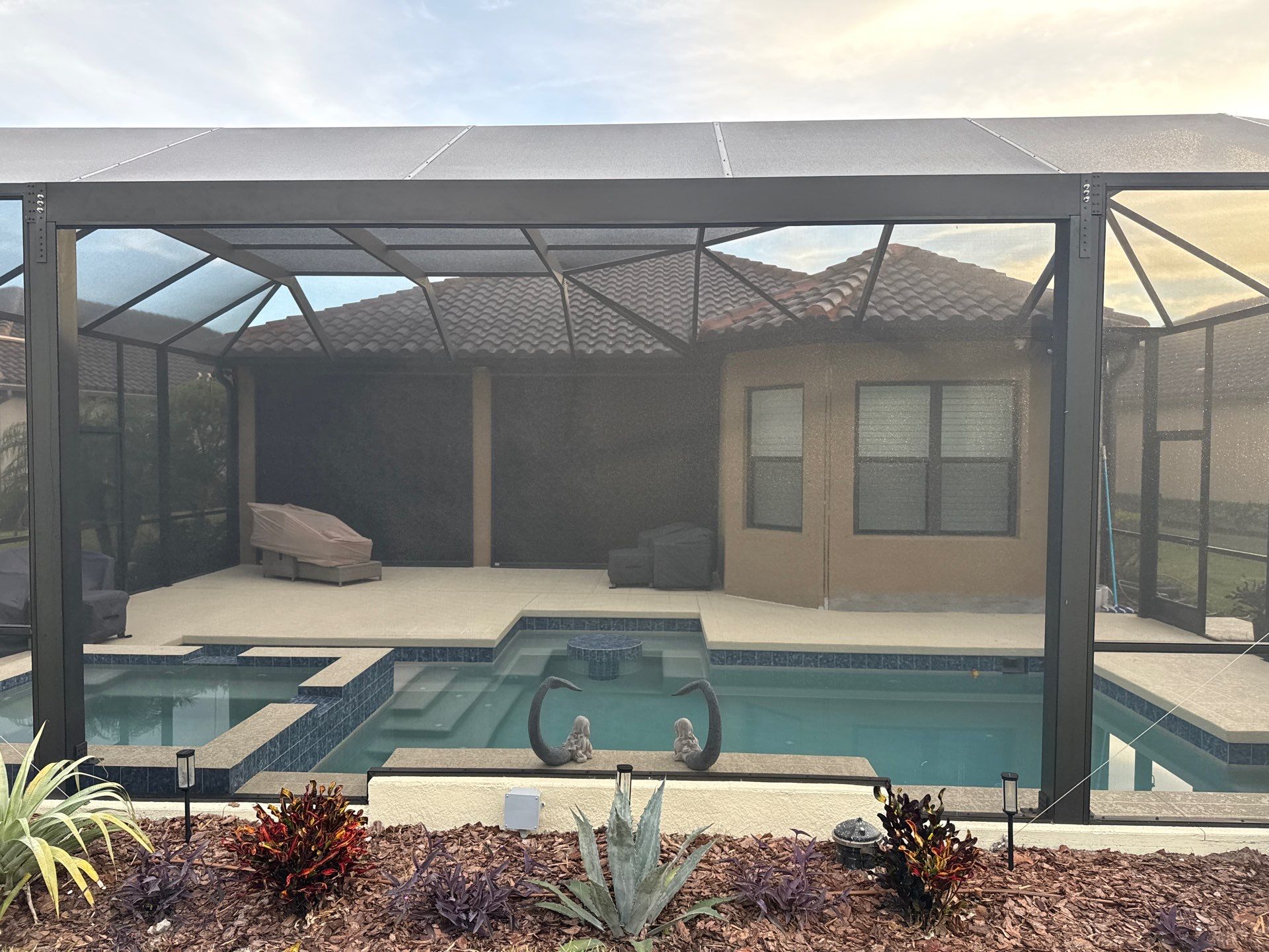 Tile Roof Cleaning (No Walking on Roof) – Artisan Lakes, Palmetto, FL by Sunshine AquaWash