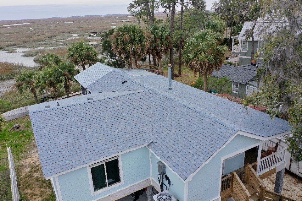 Roof Replacement using Atlas Pinnacle Sun - Cool Surf by Rainstoppers Roofing