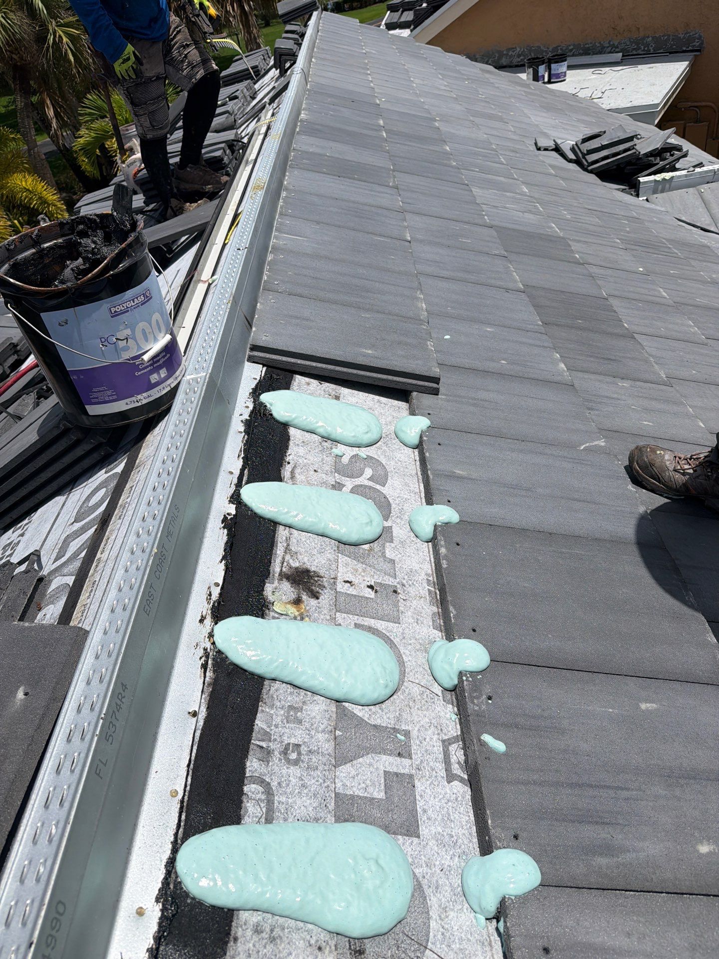 Residential Roofing Installation using Eagle Roofing Tile by BLUES BROTHERS ROOFING