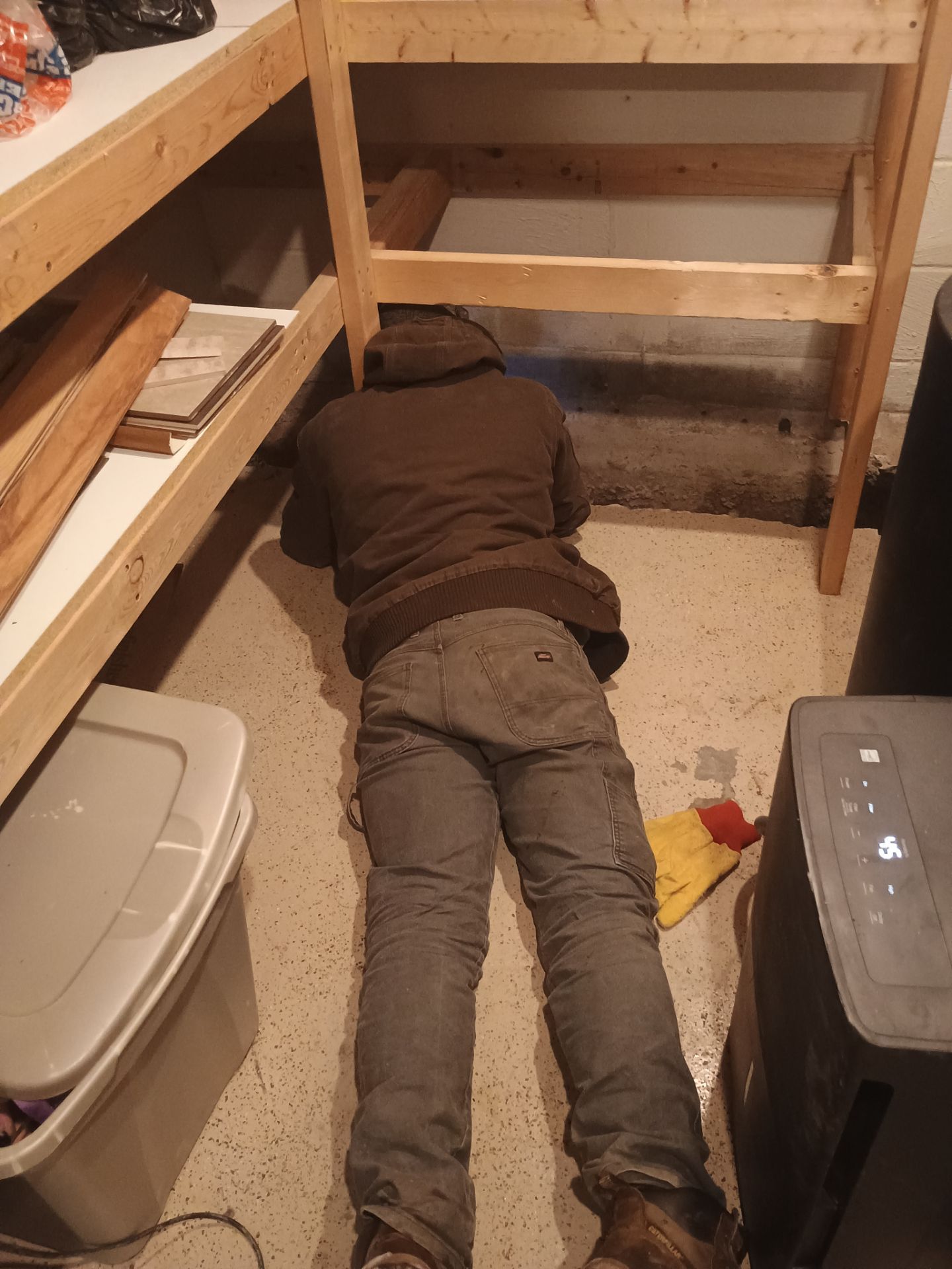 Drain tile for Kael in New Brighton by Waterproofing Northeast