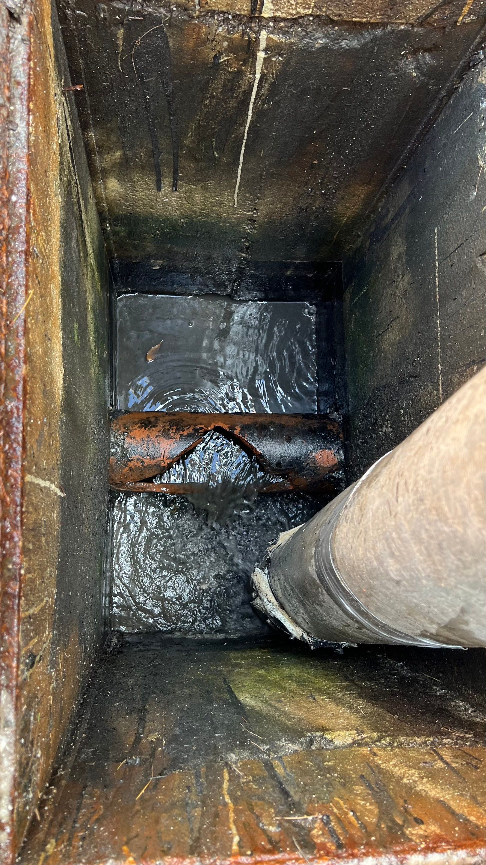Catch Basin Cleaning After Hurricane Milton Naples Condo by APS Power & Water