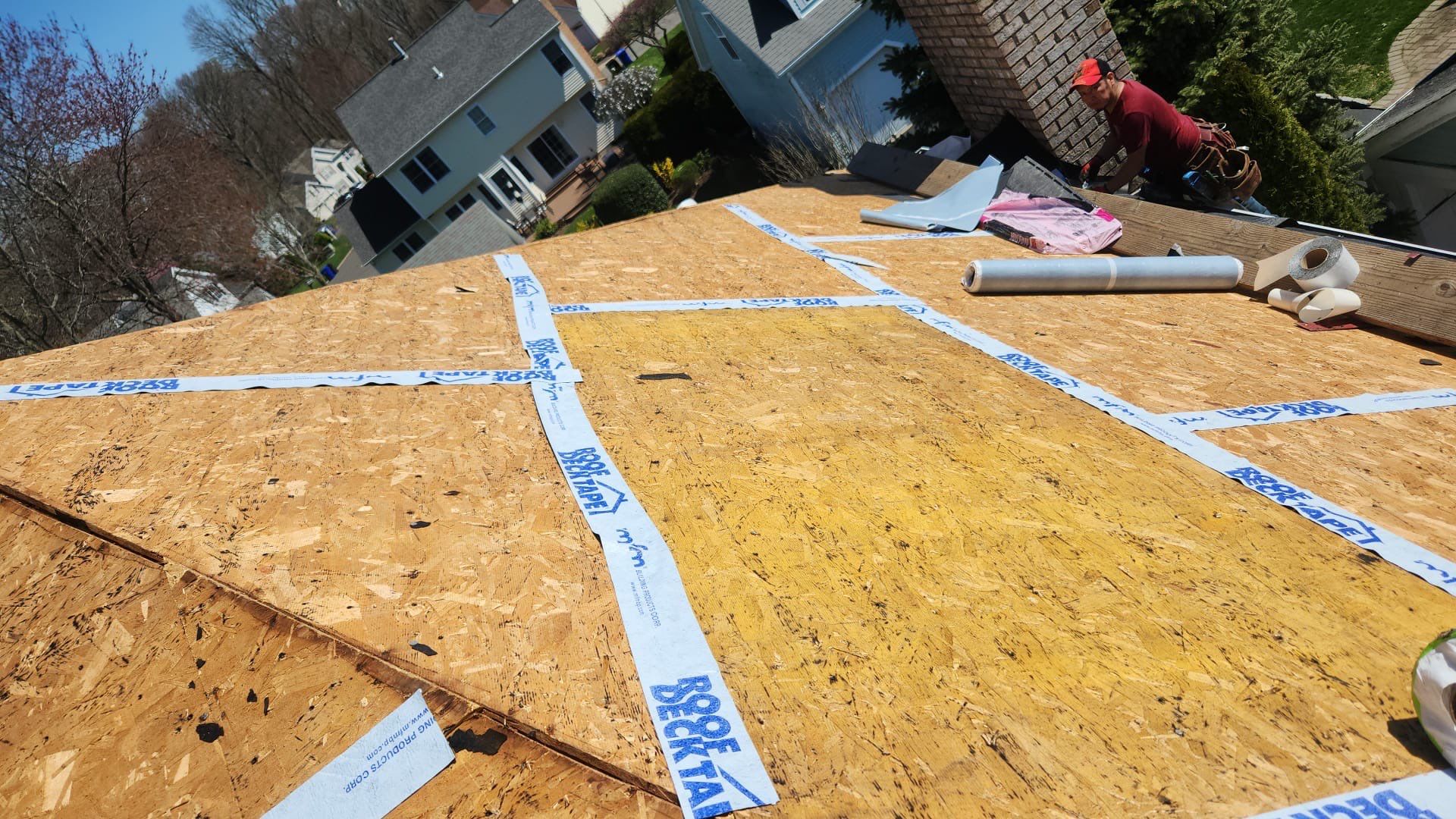 Residential Roofing Installation using Owens Corning TruDefinition Duration - Onyx Black by A Plus Exterior