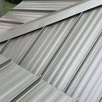 .032 Aluminum 1.5" Mechanical Seam Champagne  by Total Roofing System The Metal Roof Experts