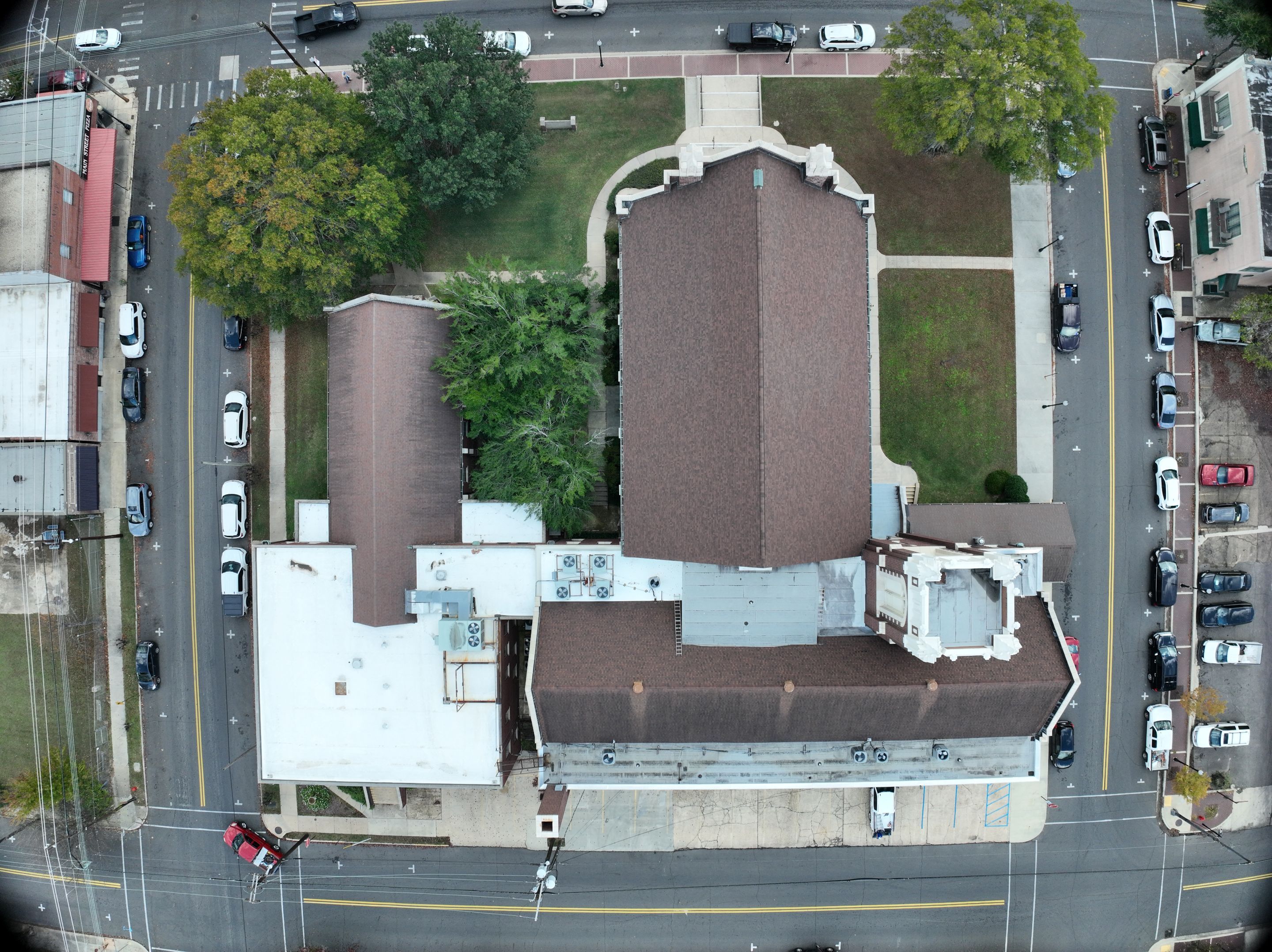 Commercial Roof Replacement using Malarkey Vista Shingles and 50 mil PVC by Hostetler Roofing