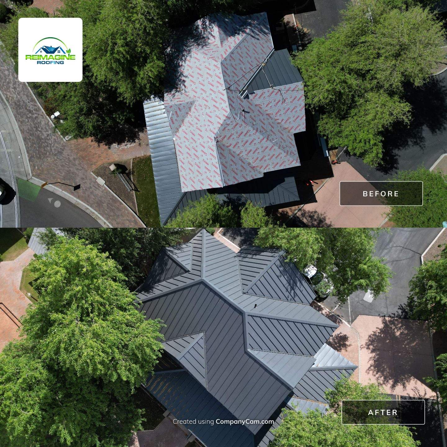 Graphite Gray Standing Seam by Reimagine Roofing