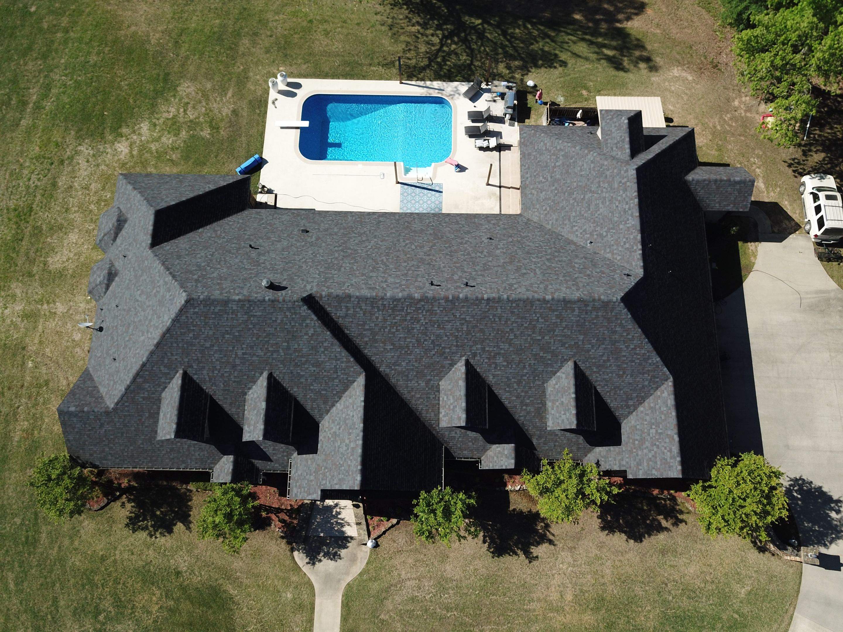 Residential Roofing Installation using Malarkey Architectural Vista Shingles by Hostetler Roofing