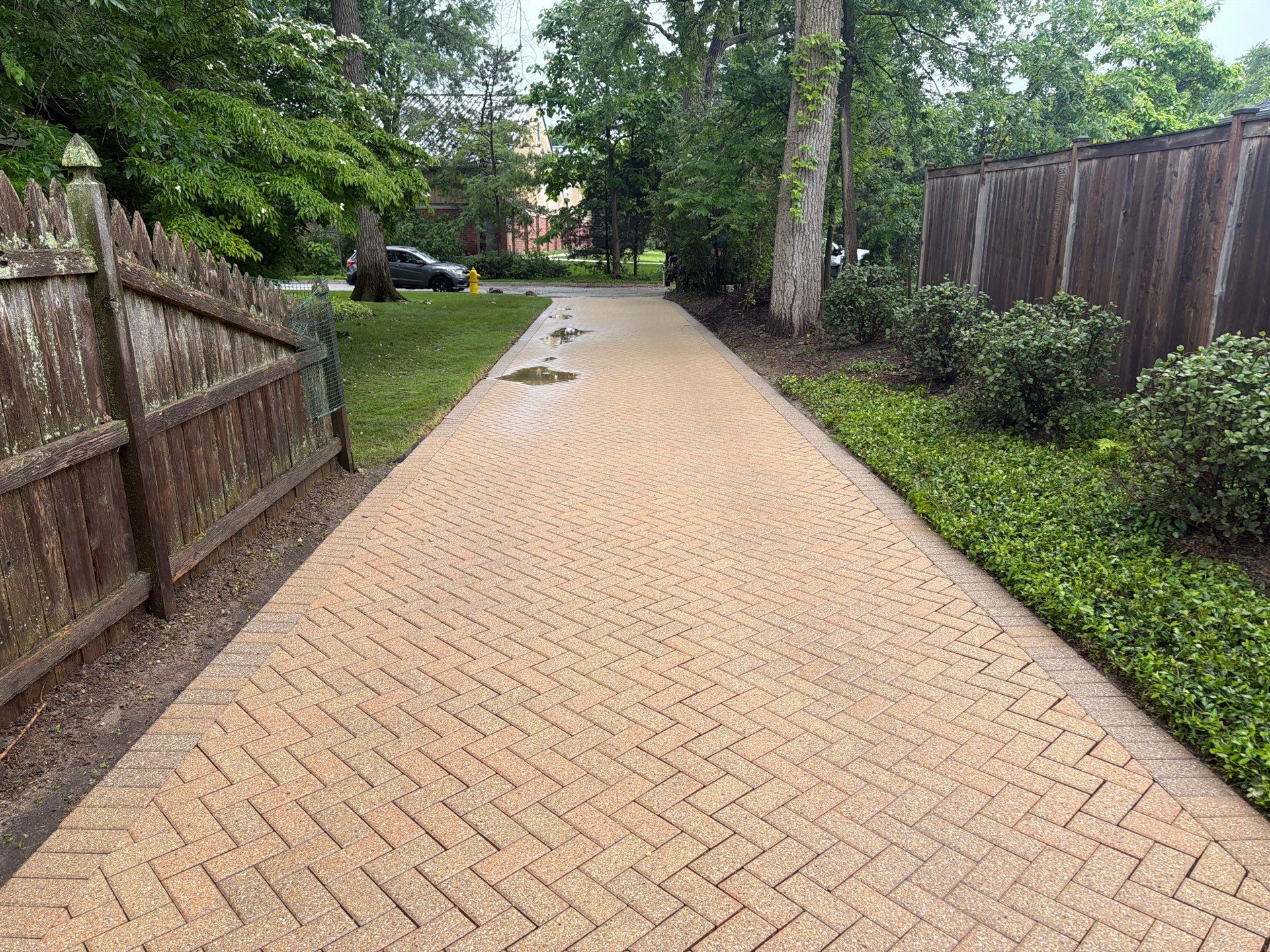Brick paver repair, cleaning and sealing by Northern Power Washing LLC.