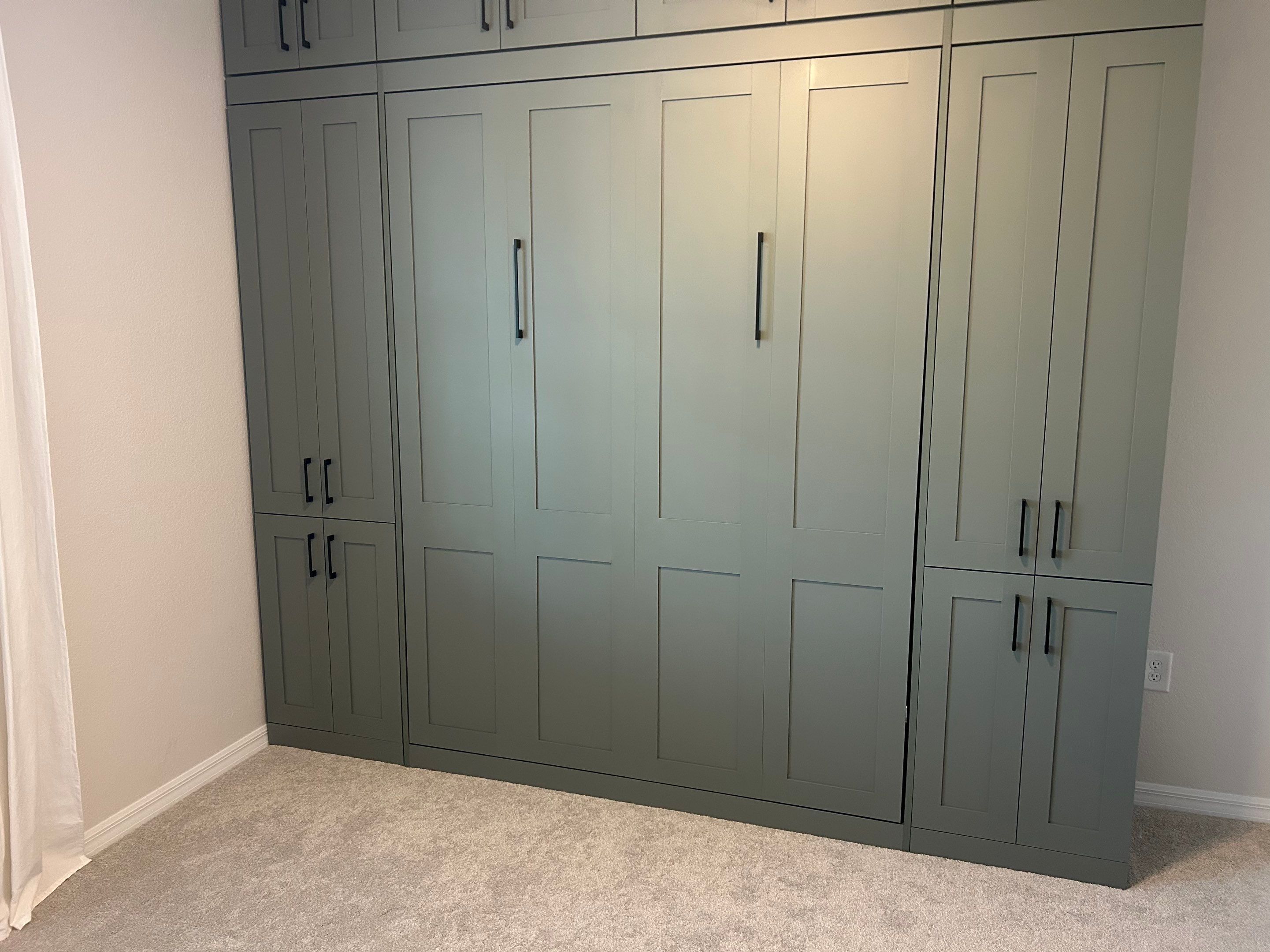 Celadon Murphy Bed with Wall Units by More Space Place
