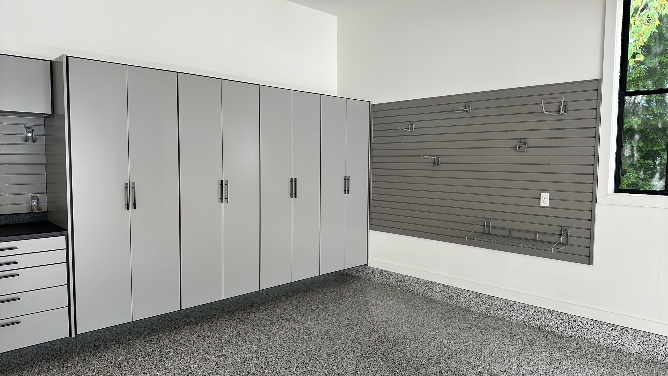 Jeanne E. transformed her garage with cabinets and a Banner Garage Floor by Banner Garage