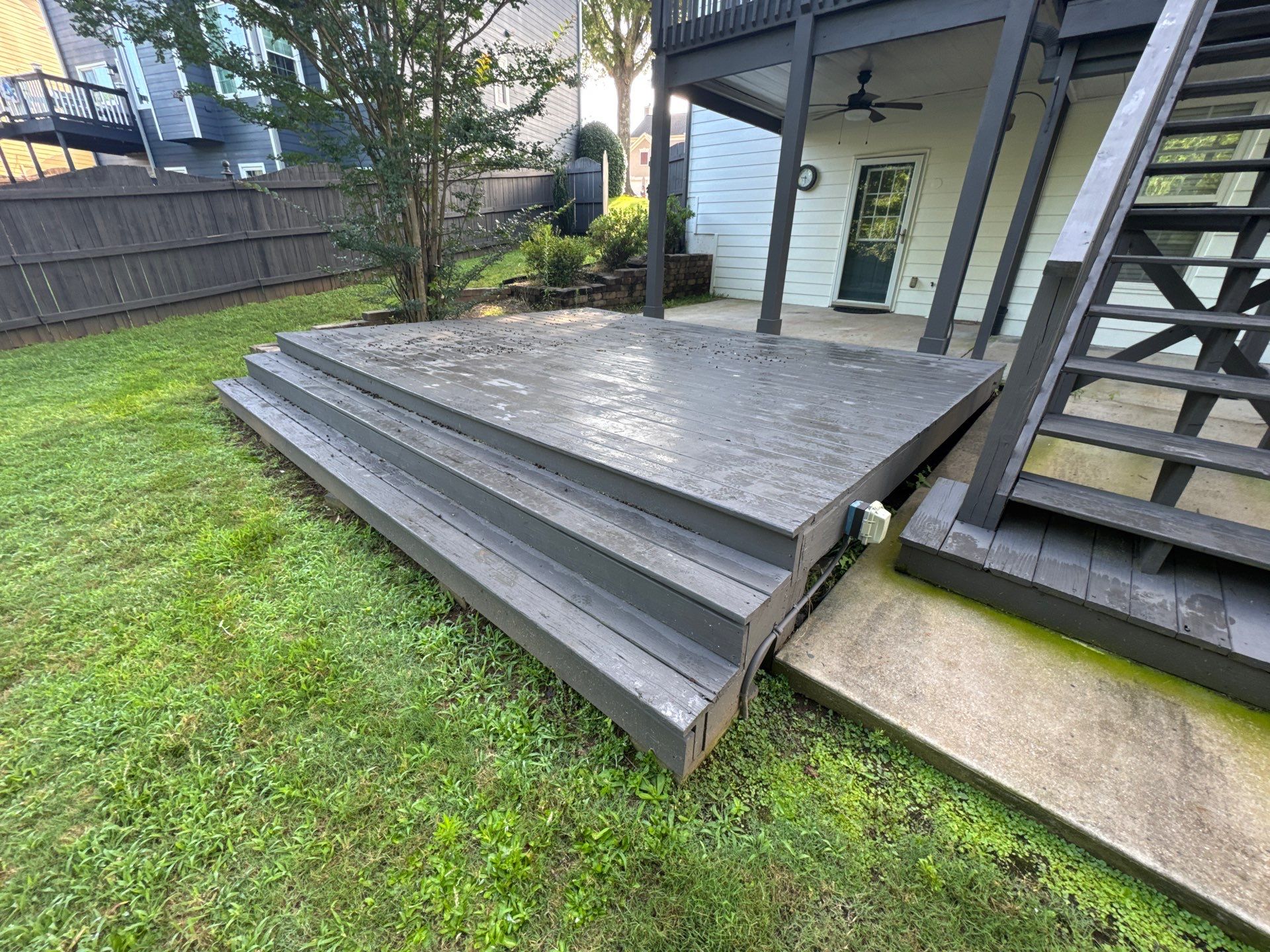 Multi-Level Composite Deck and Porch Renovation in Kennesaw by Swift Home Renovations