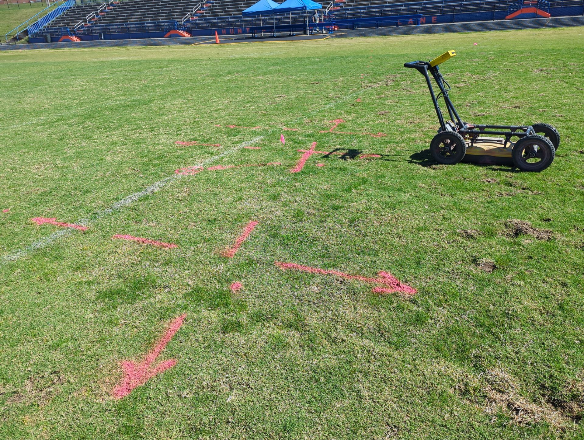 Football Field - Utility Locate and GPR Investigation by Alsip Locating Service, LLC