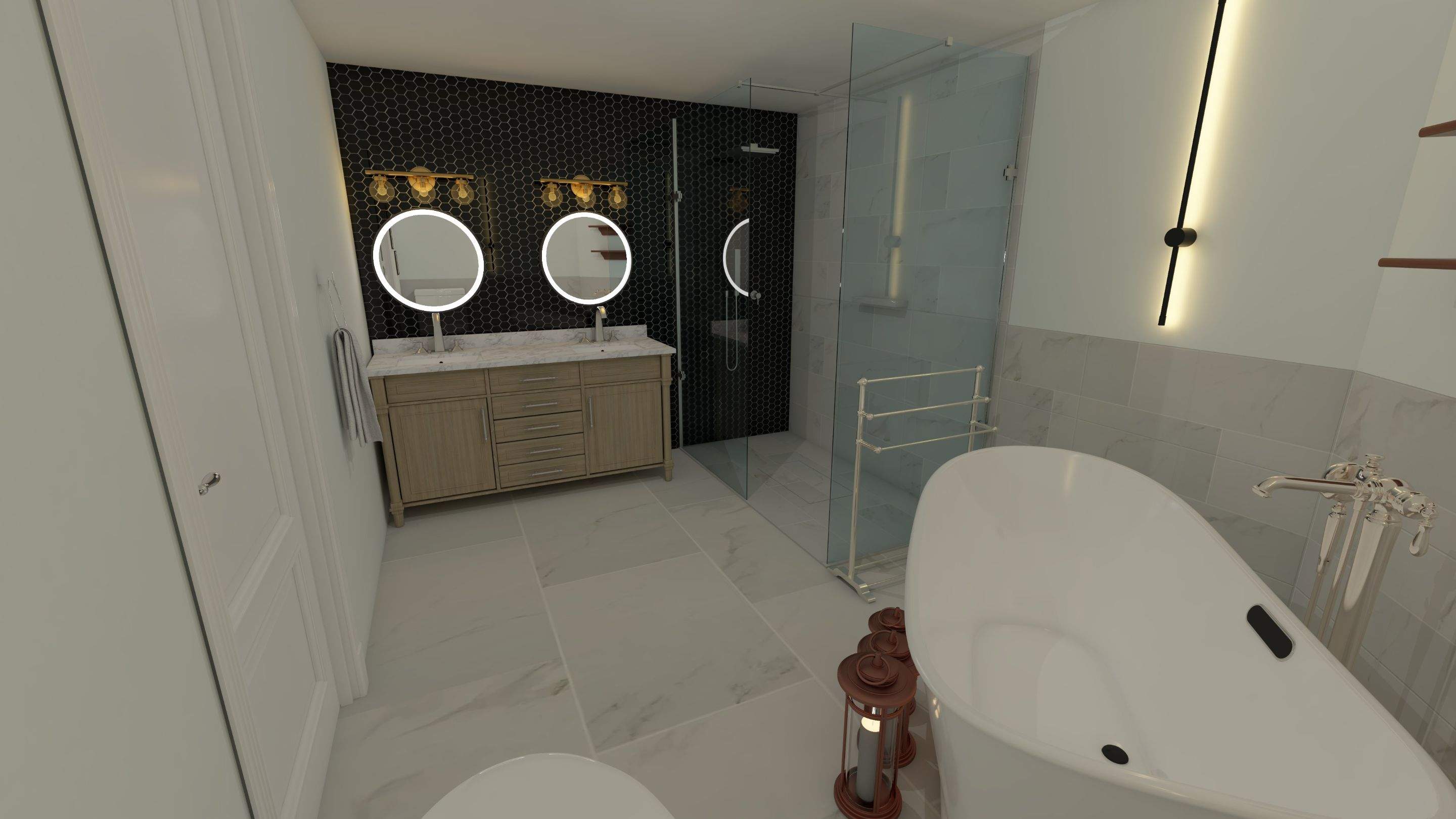 Bathroom Remodel using Tile by Home Concepts Construction