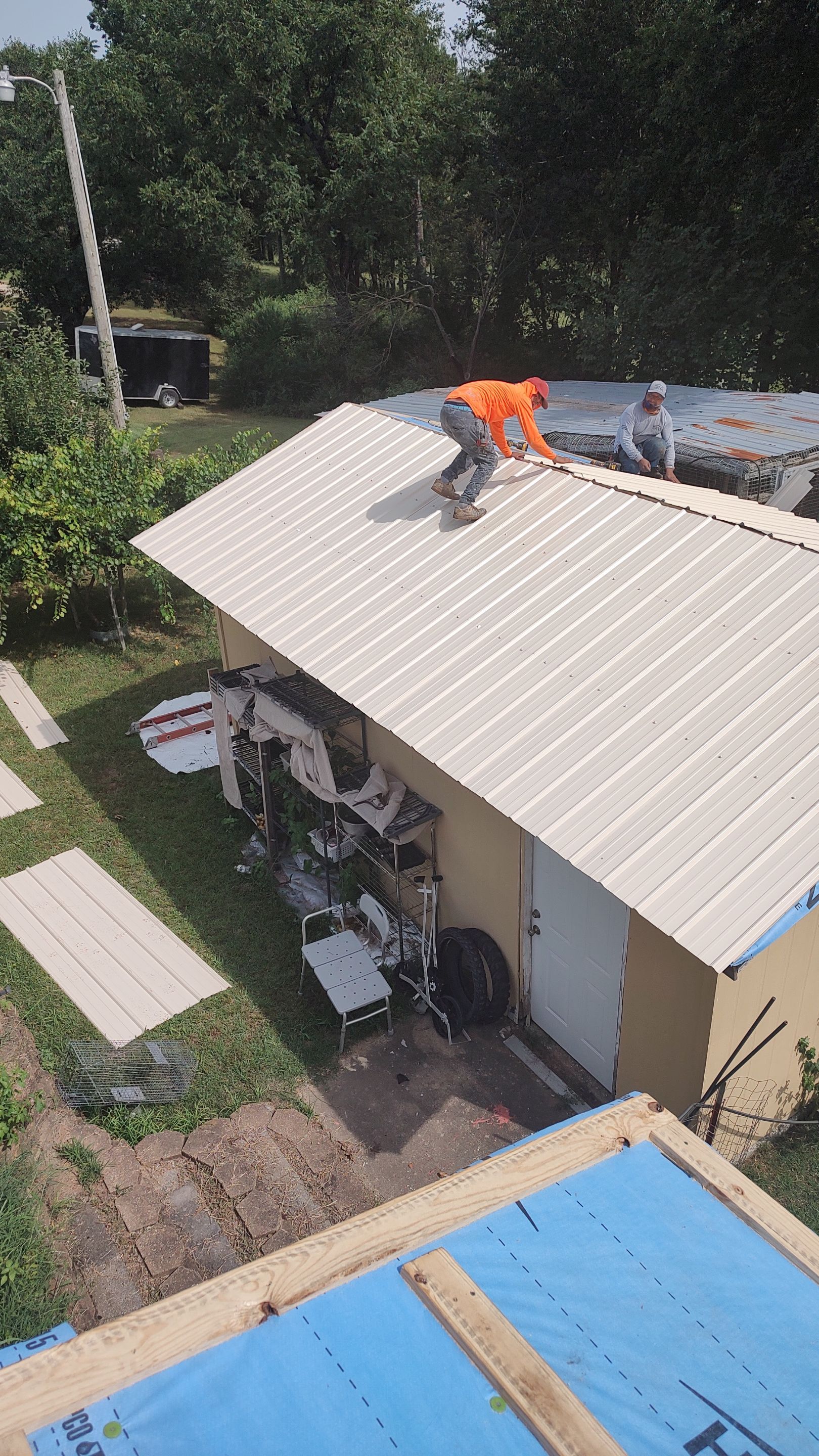 Residential Metal Roof Replacement using Reed's Metals by Hostetler Roofing