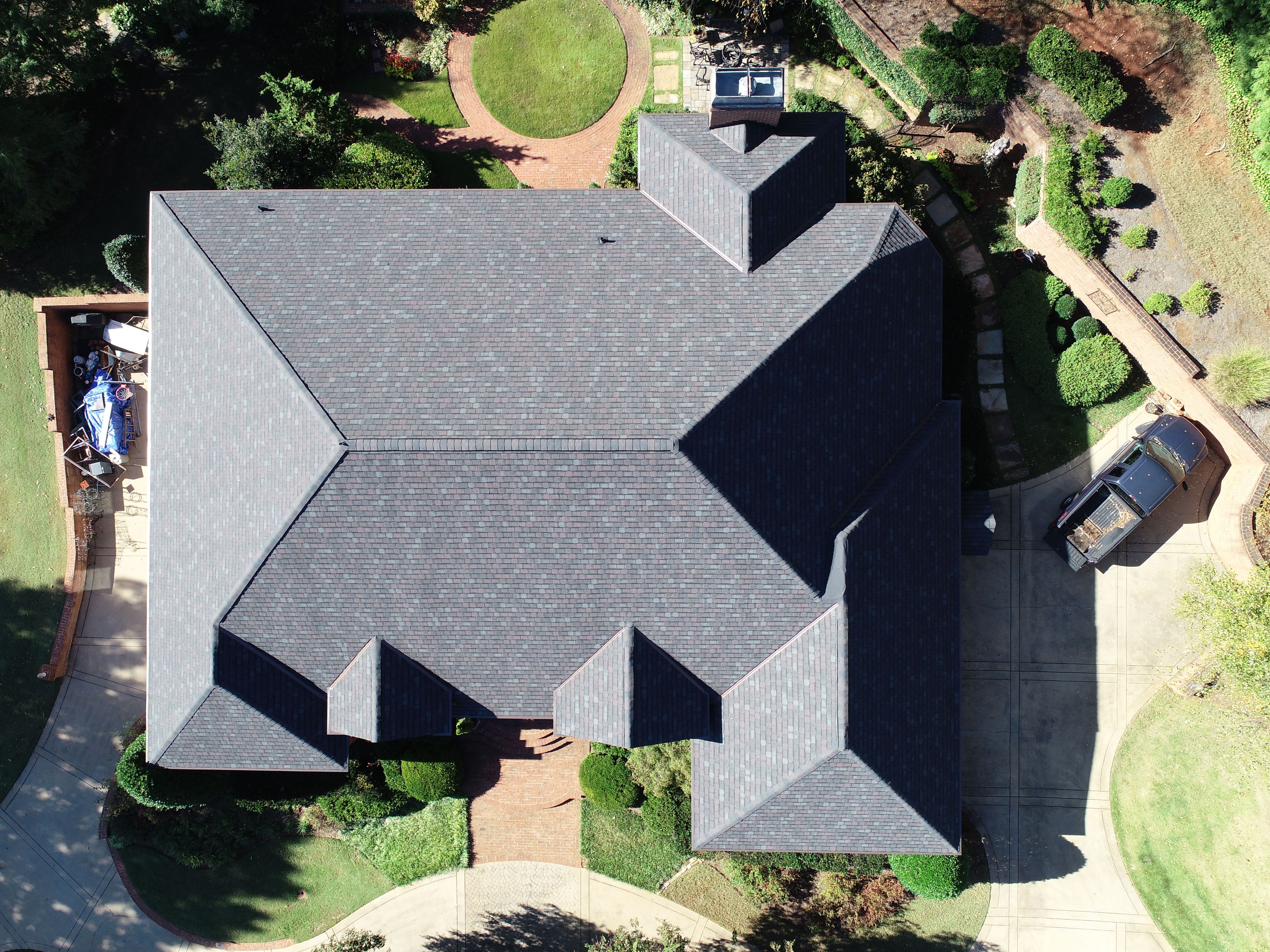 Residential Designer Roofing Installation with custom accent Copper Valleys. Calhoun GA by Georgia Roof Advisors