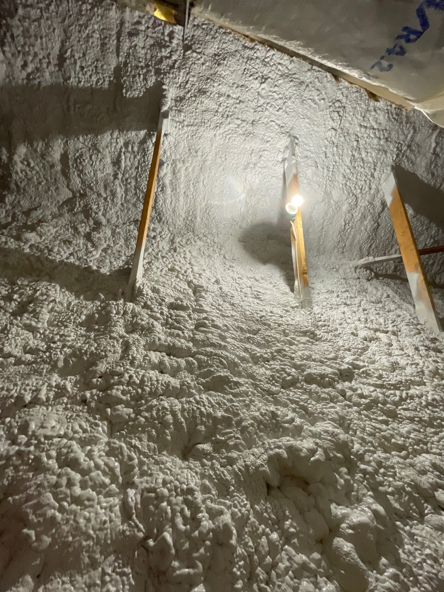 Attic Insulation using open cell spray foam by NYS Foam & Energy