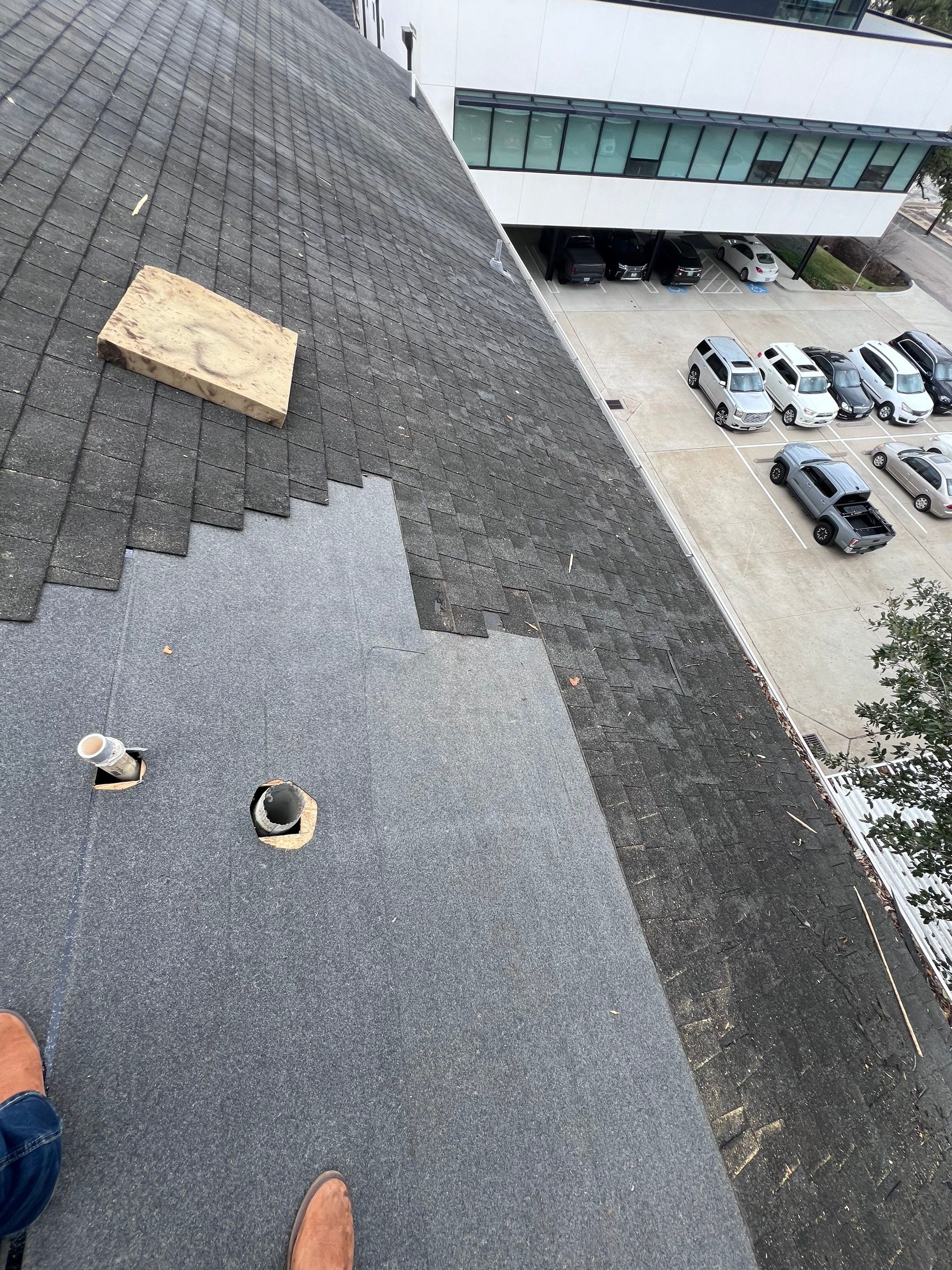 Hail Damage using Owen's Corning Duration (Lifetime) Shingles by Roof Repair Company