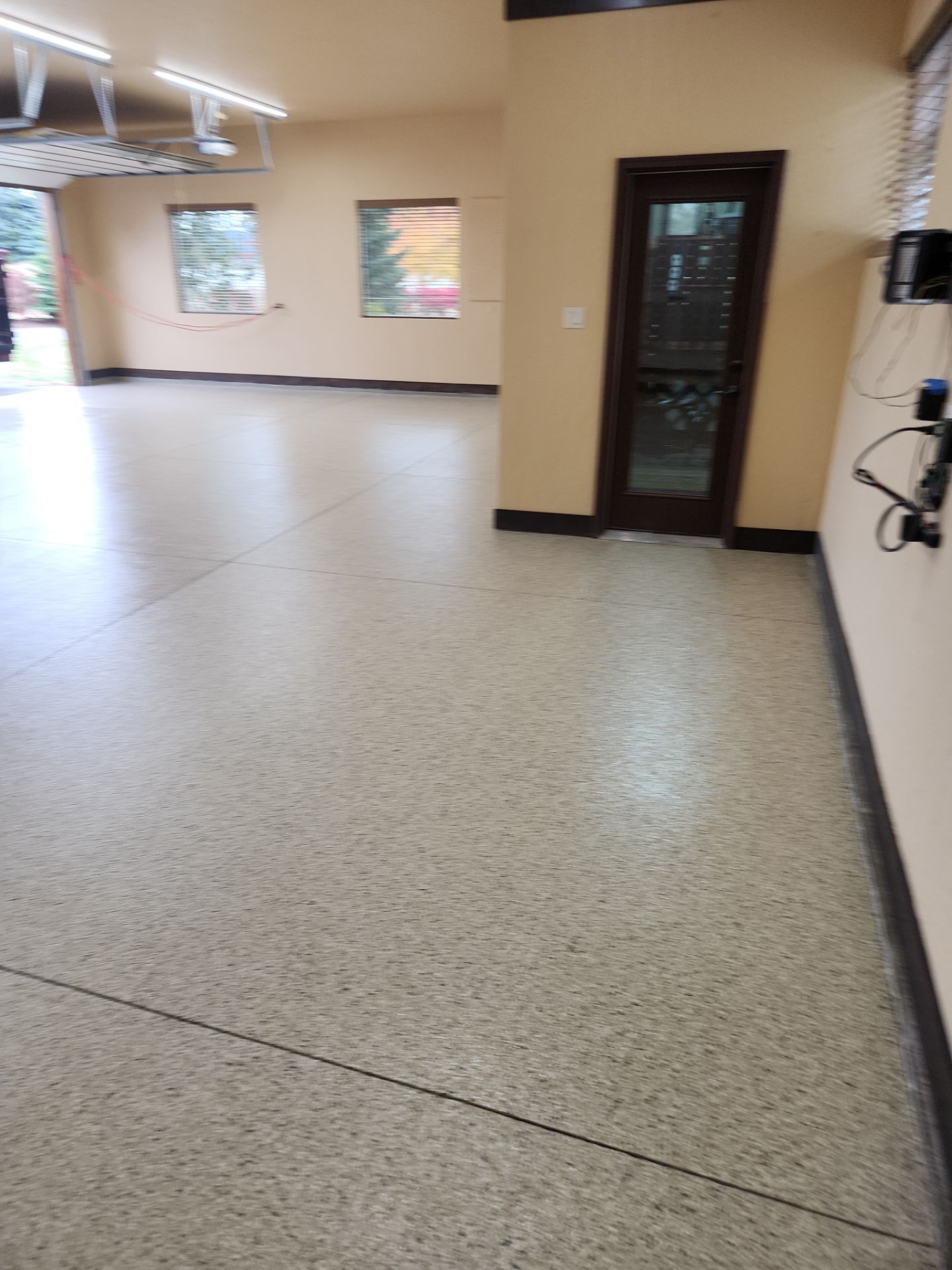 Garage Transformation using Driftwood by Croc Coatings, LLC