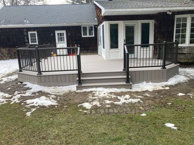 Deck and Stamped Concrete