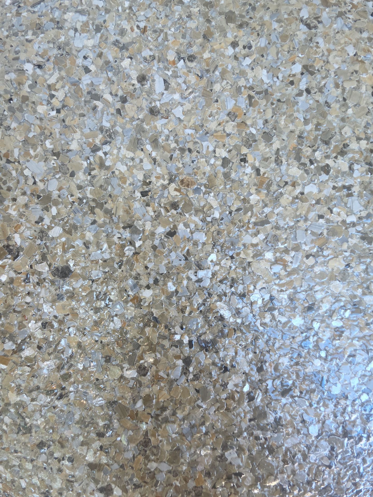 Vintage Shalestone Garage Coating by NG Masonry & Construction LLC
