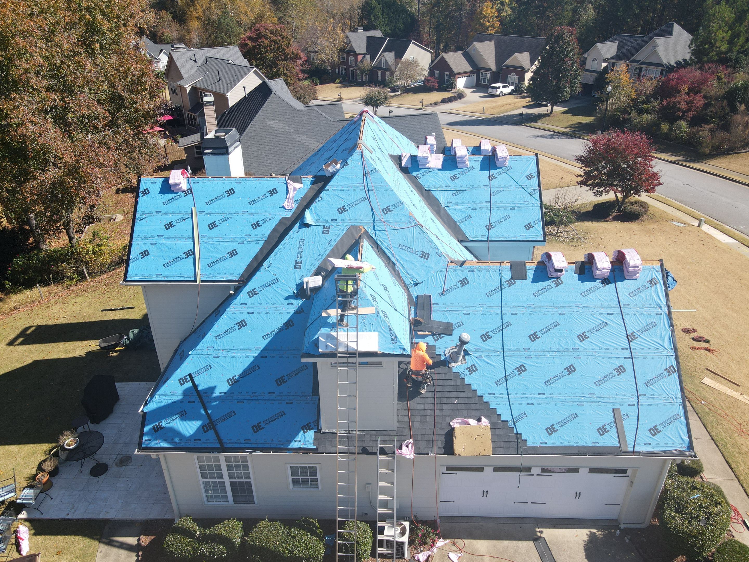 Residential Roofing Installation using Owens Corning by Inspector Roofing and Restoration