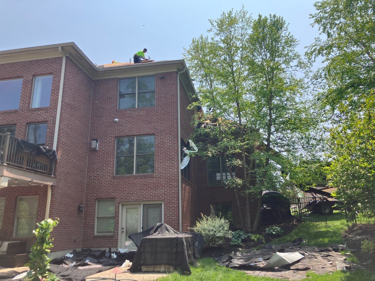 Residential Roofing Installation using Duration Series Shingles - Colonial Slate by RoofX 
