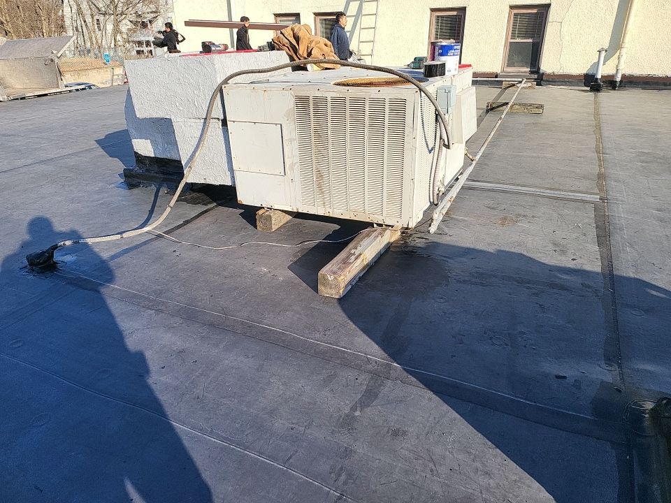 Commercial Roofing Installation using EPDM  by A Plus Exterior