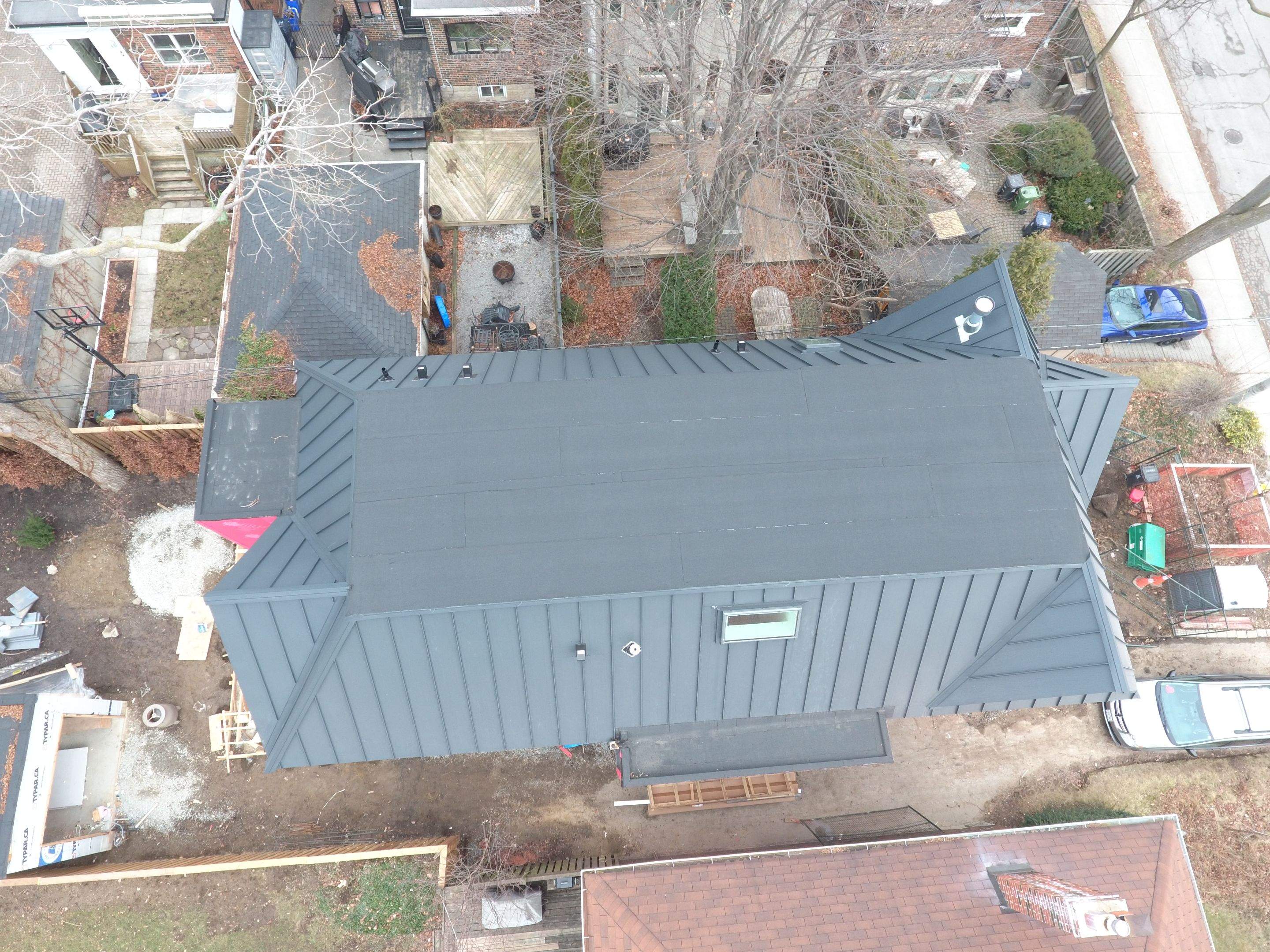 New Home Construction using 24 Ga Standing Seam Metal by Jay Carter Roofing & Sheet Metal