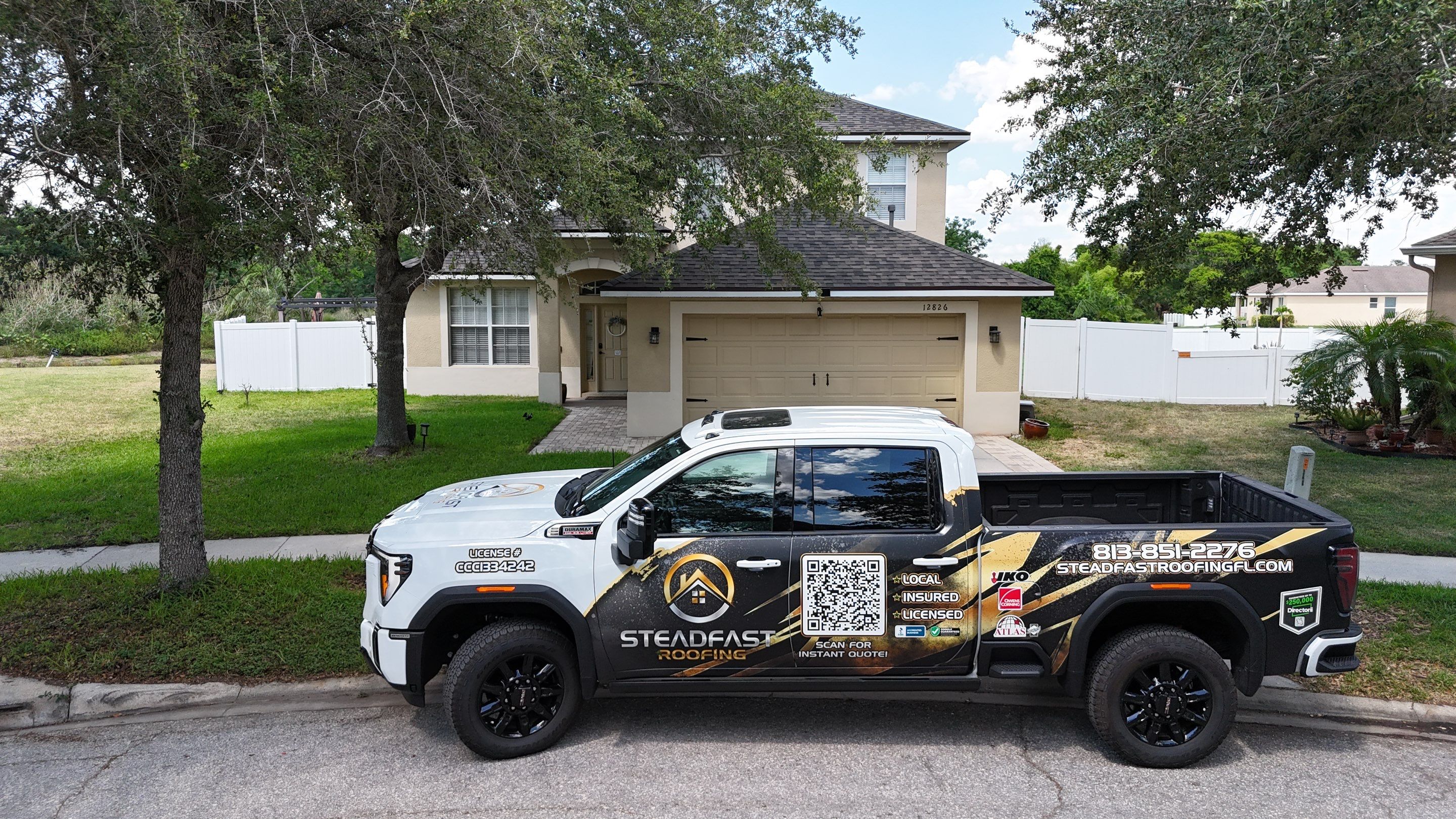Roof Replacement in Riverview, FL by Steadfast Roofing 