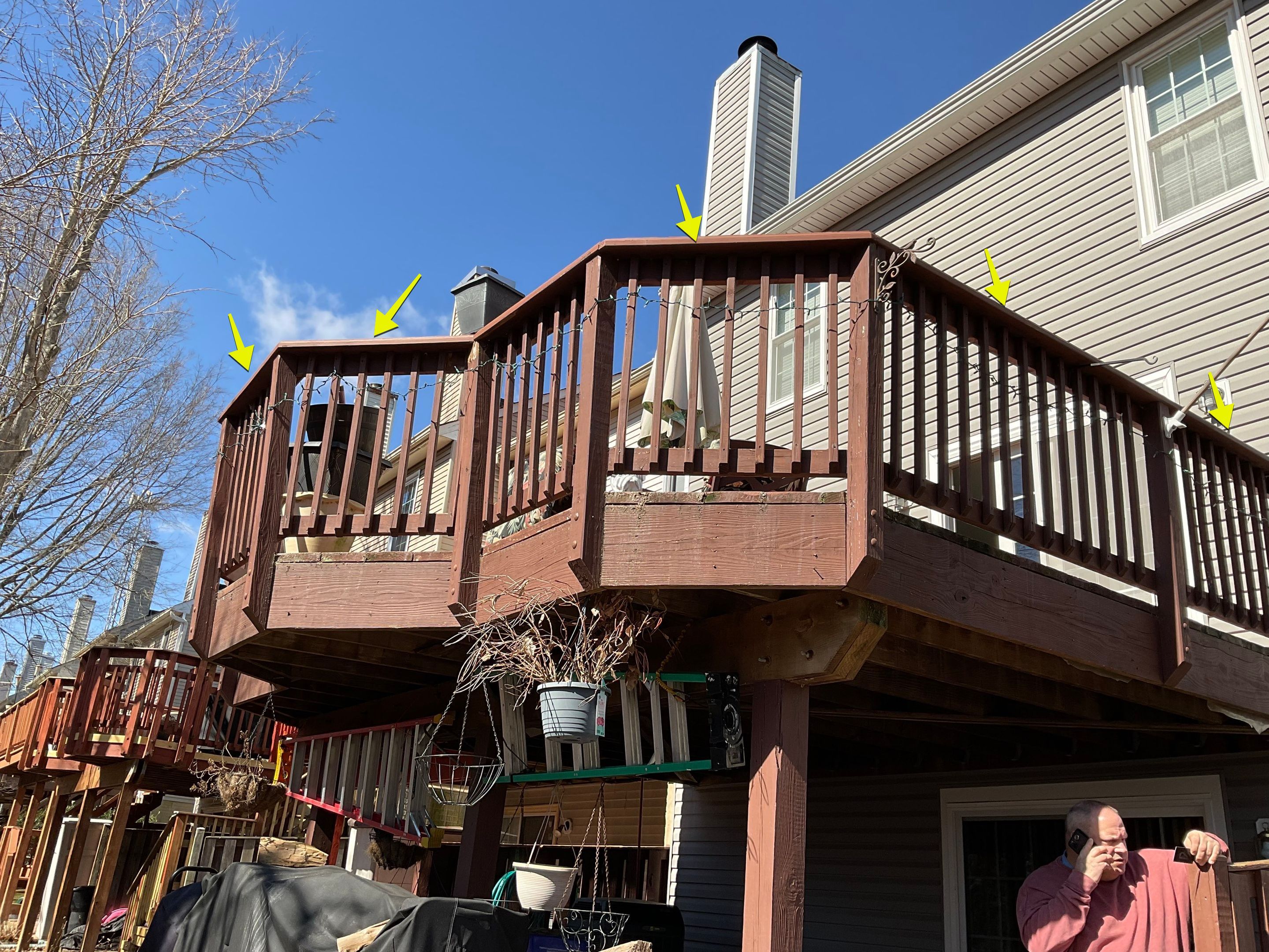 Deck Installation using New Composite Deck Board by Alpha Design Services