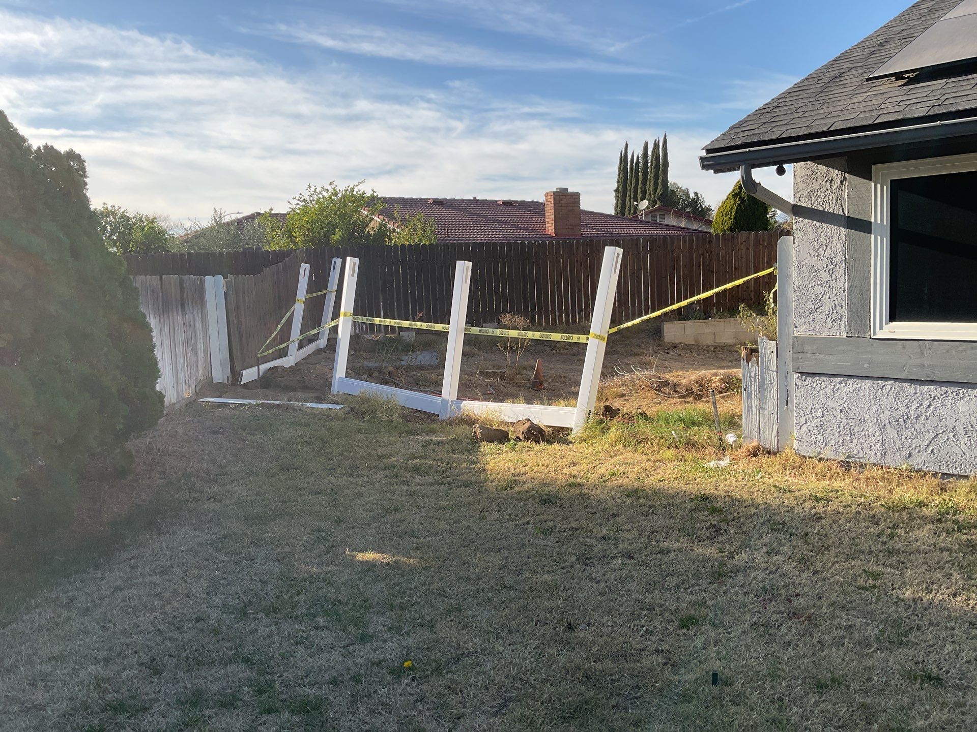 6ft White Privacy Fence  by Fence Guys Inc. 