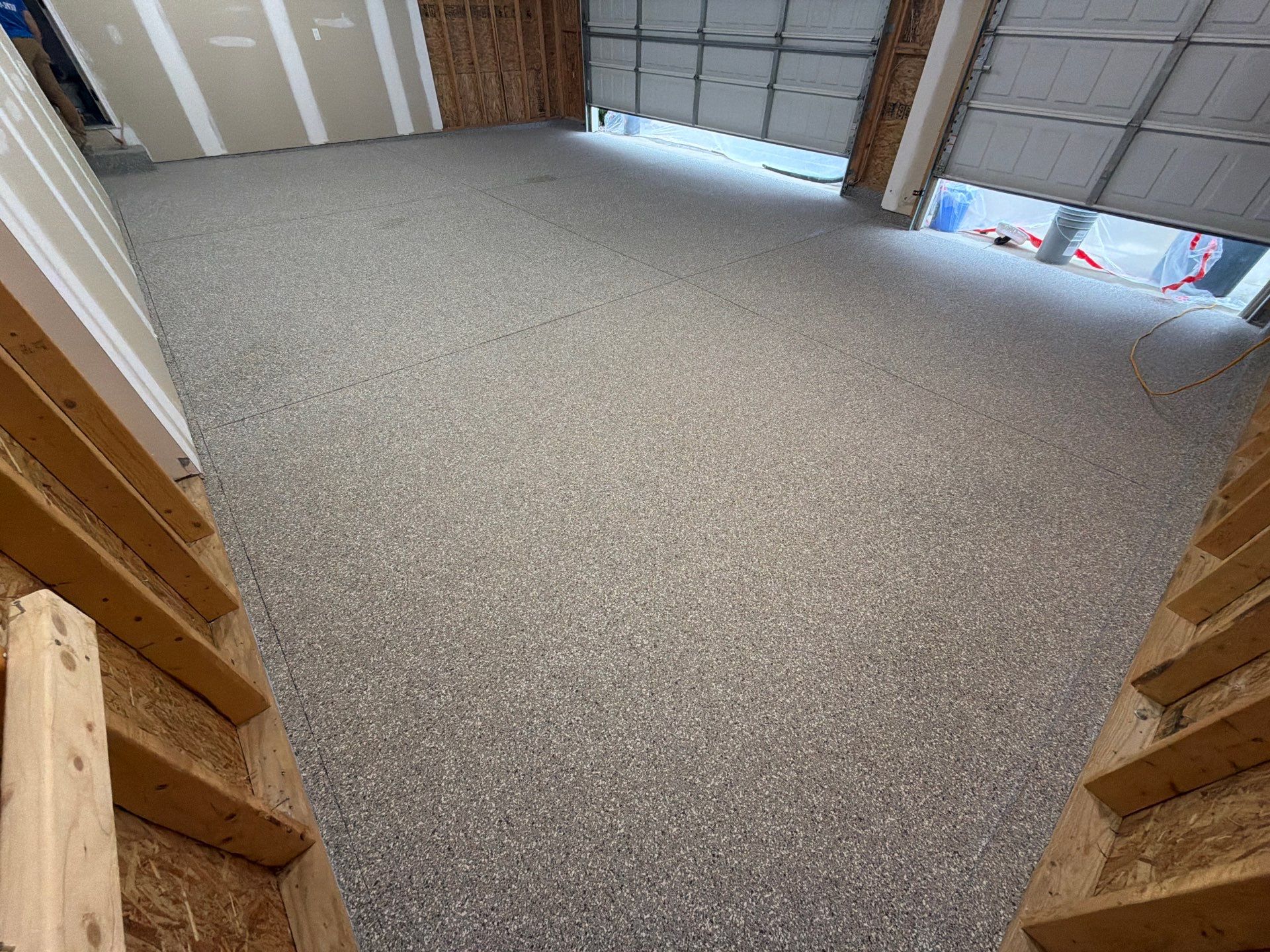 Garage Floor Epoxy Coating Installation – Jenison, Michigan by Gordon Painting